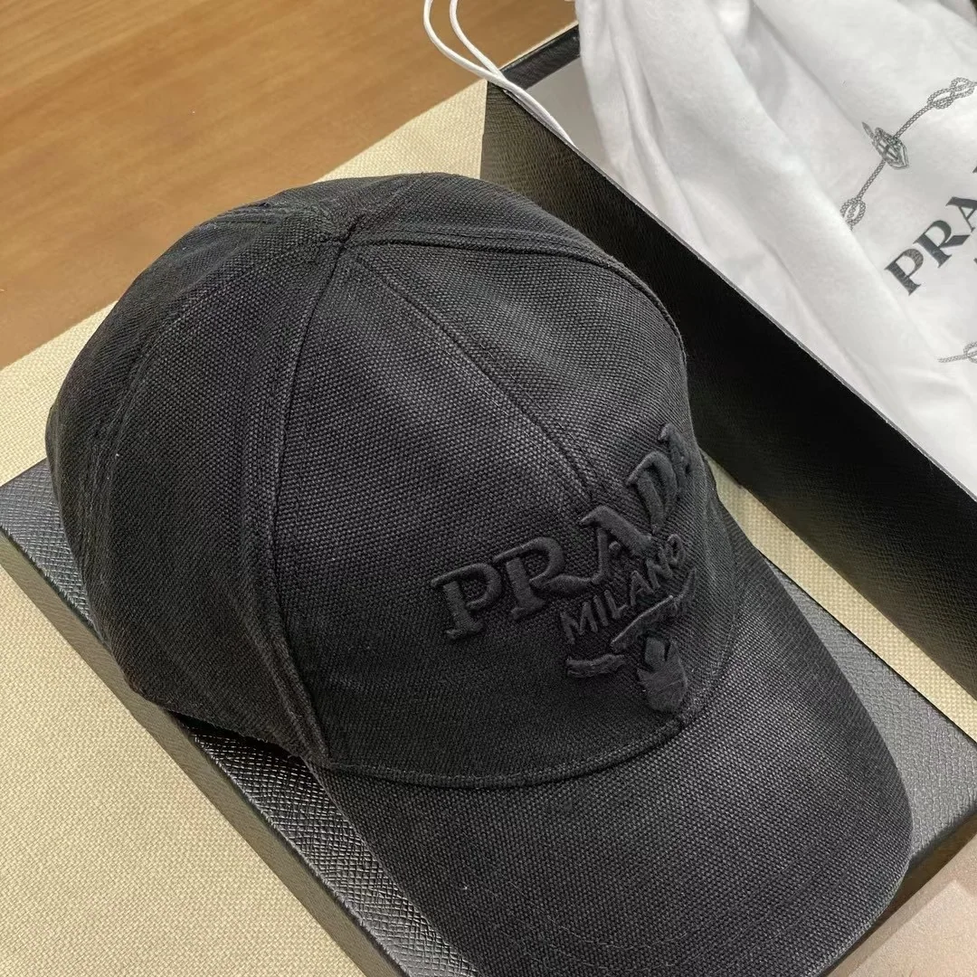 프라다 자수 레터 베이스볼 모자 상세 이미지 4