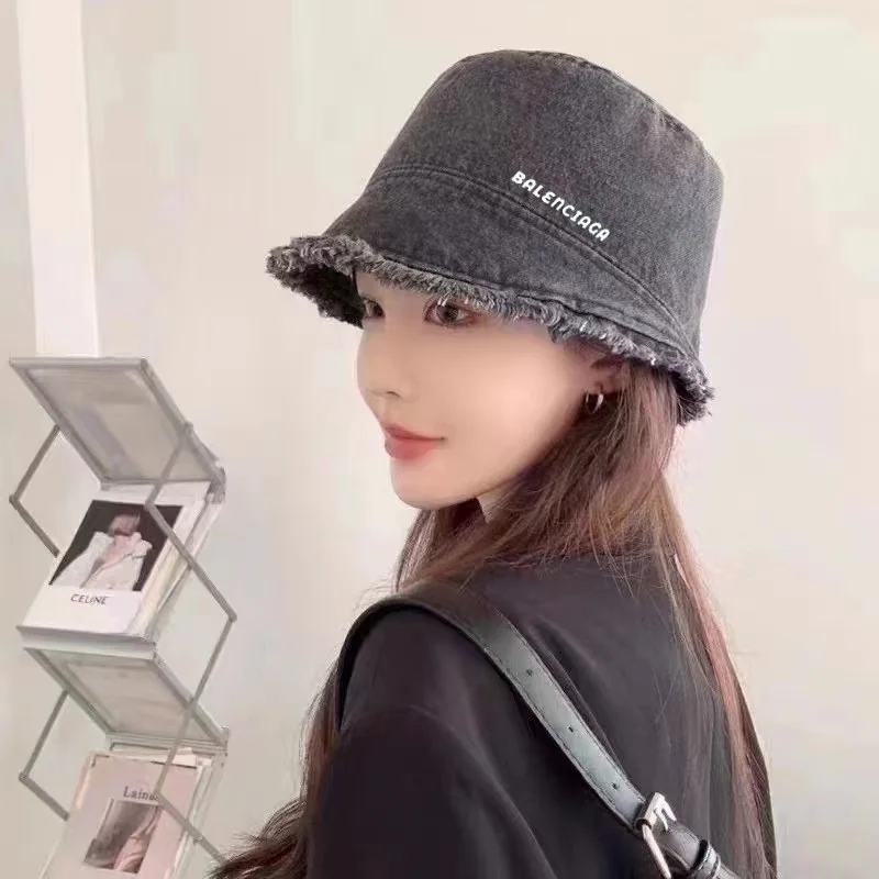 발렌시아가 워시드 데님 버킷 햇 상세 이미지 1
