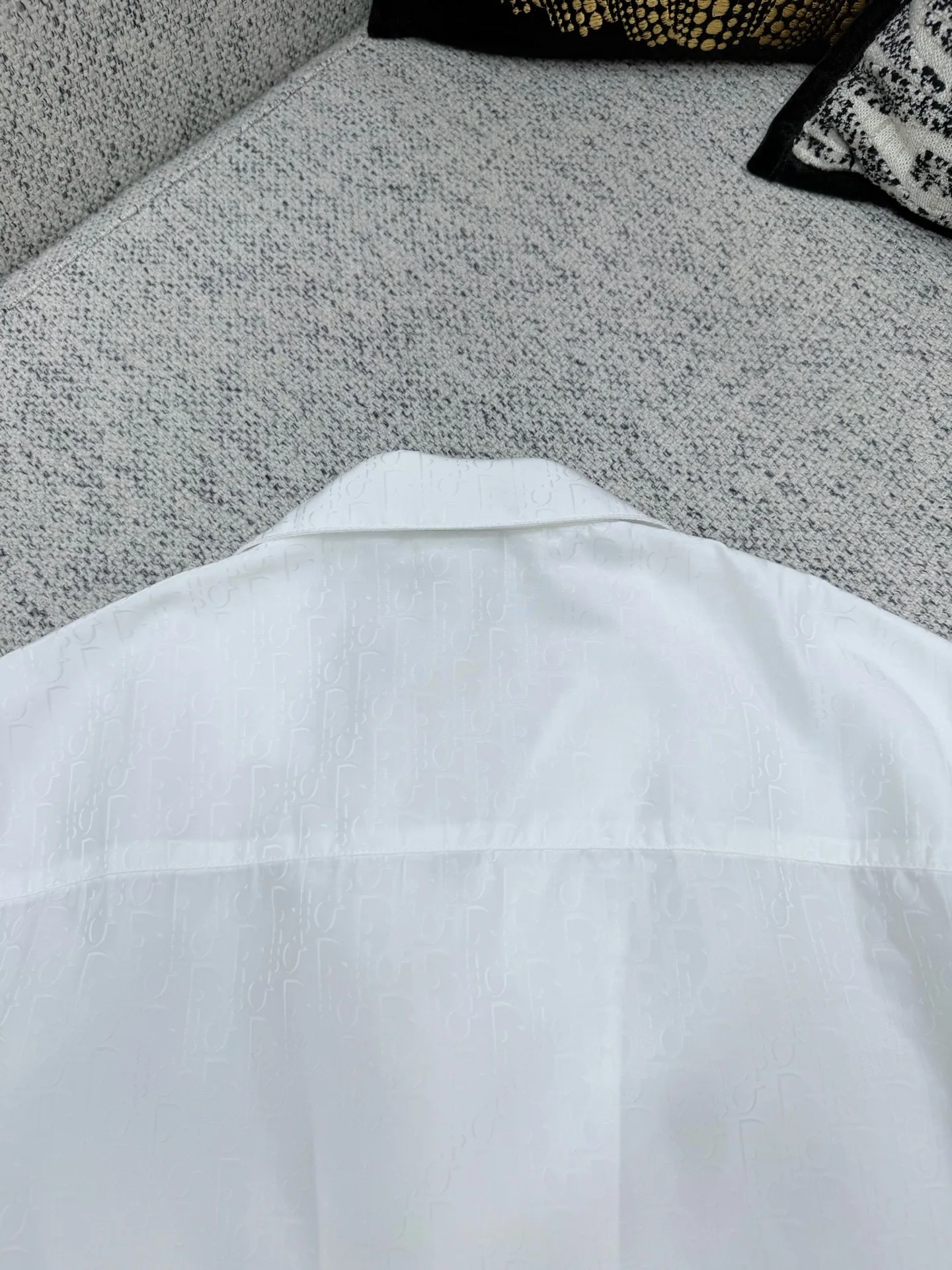 디올 오블리크 프린트 남성 면 실크 반팔 티셔츠 26 SS 상세 이미지 9