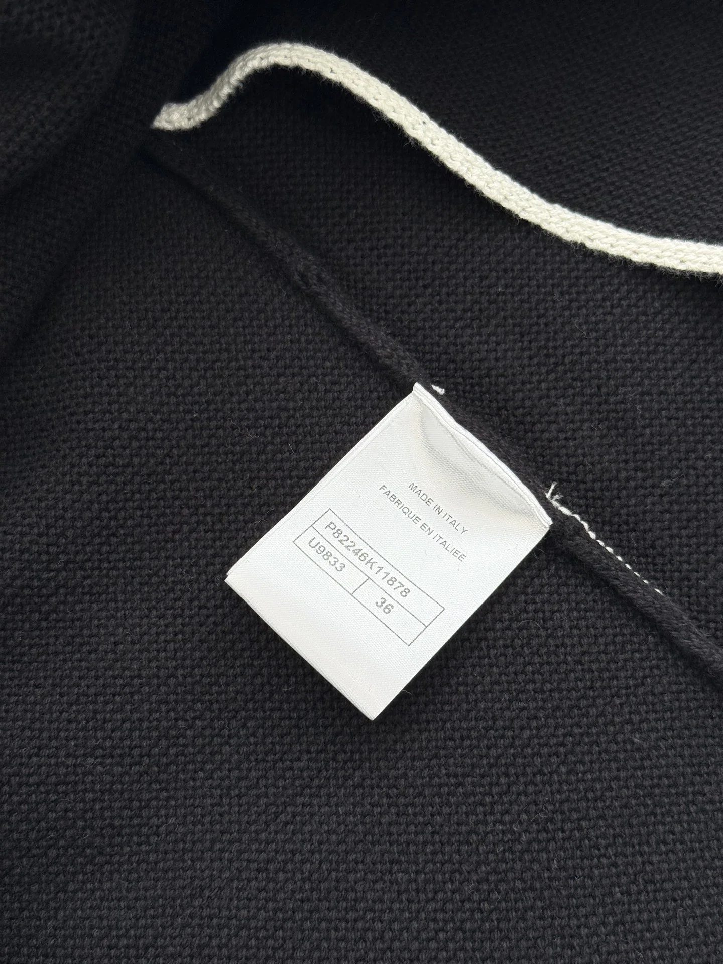 샤넬 흑백 컬러 블록 V넥 조끼 상세 이미지 9