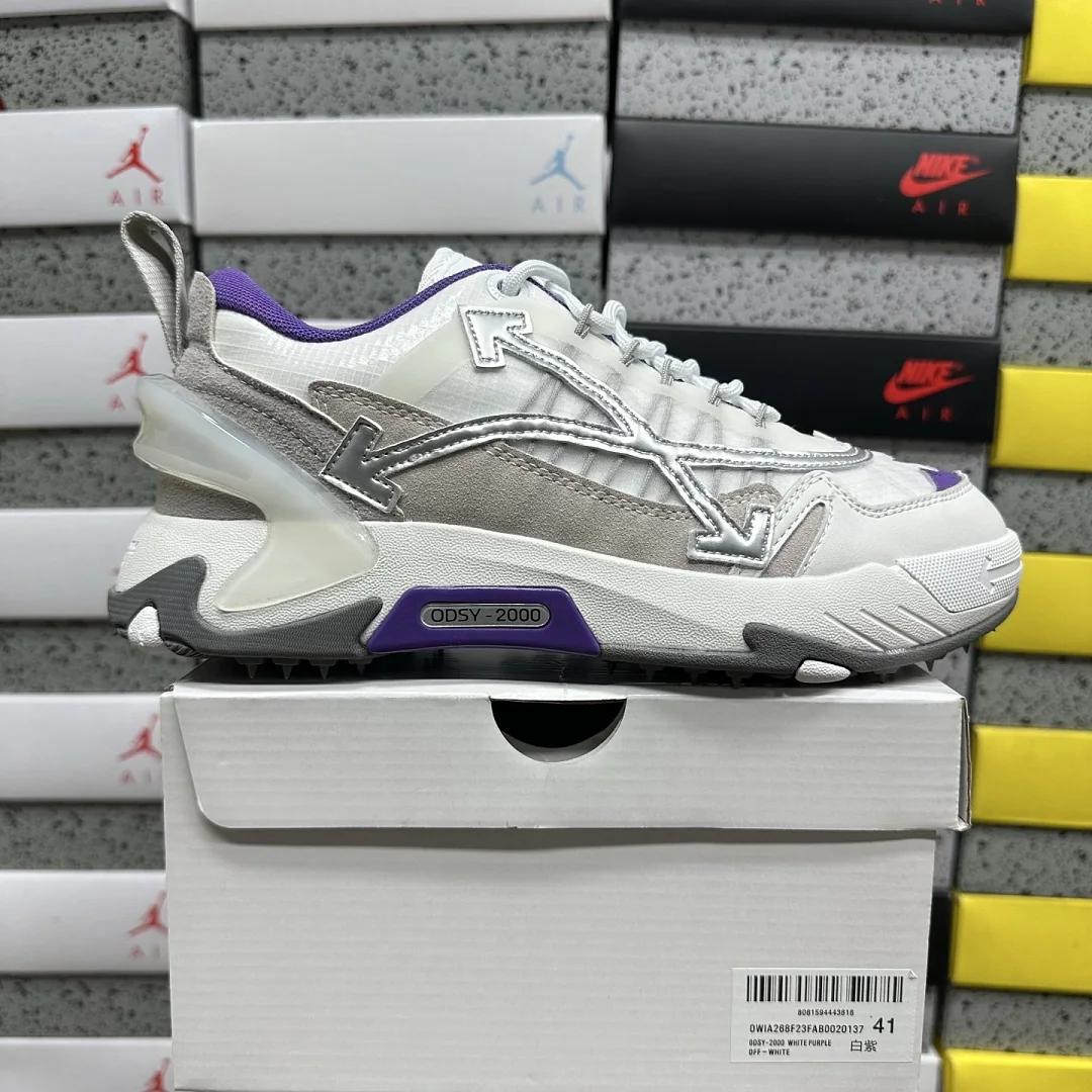 오프화이트 [GZ] 오디세이 2000 화이트 퍼플 202479 Off White Odsy-2000