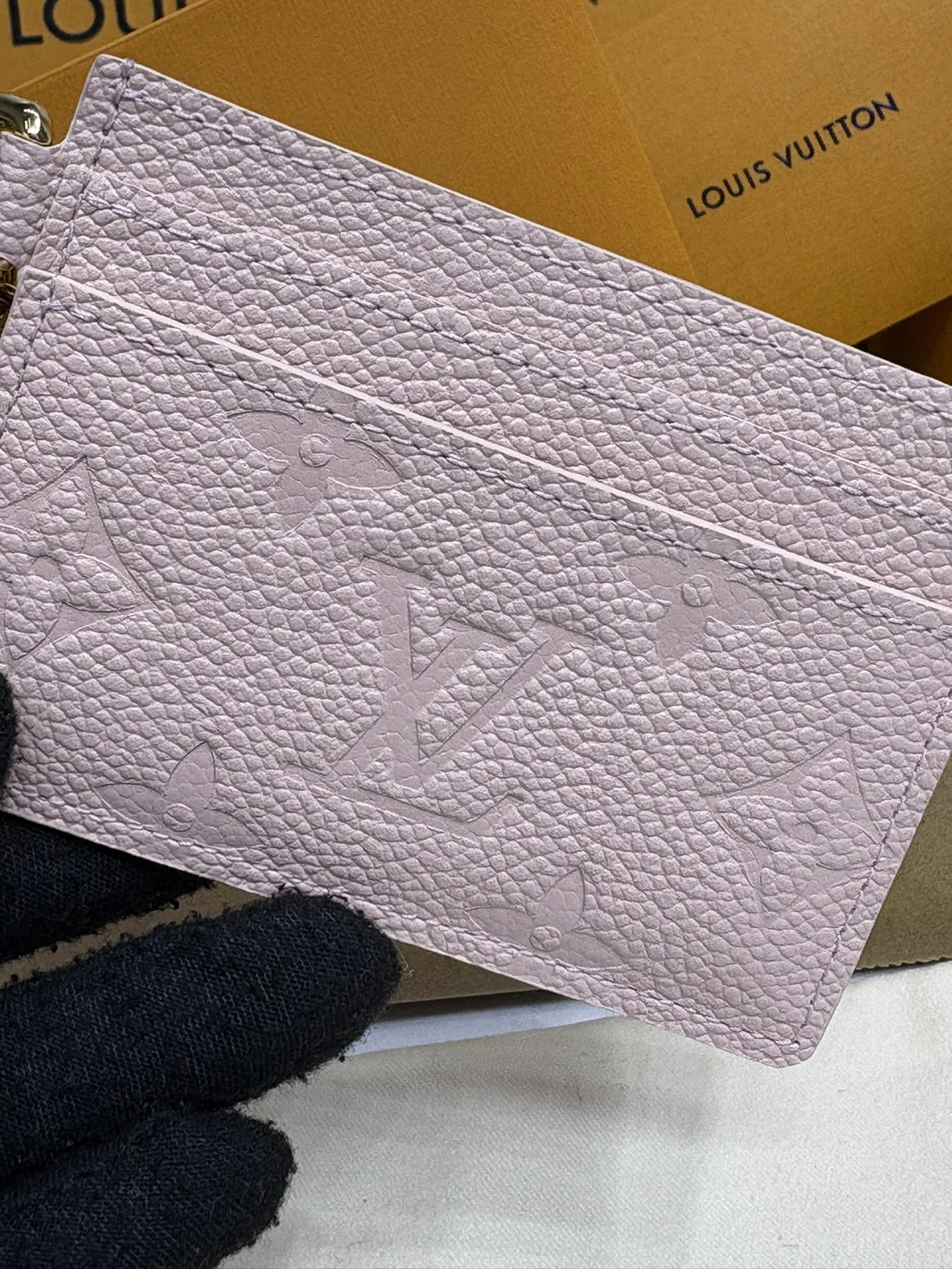루이비통 모노그램 코팅 캔버스 카드 홀더 지갑 상세 이미지 5