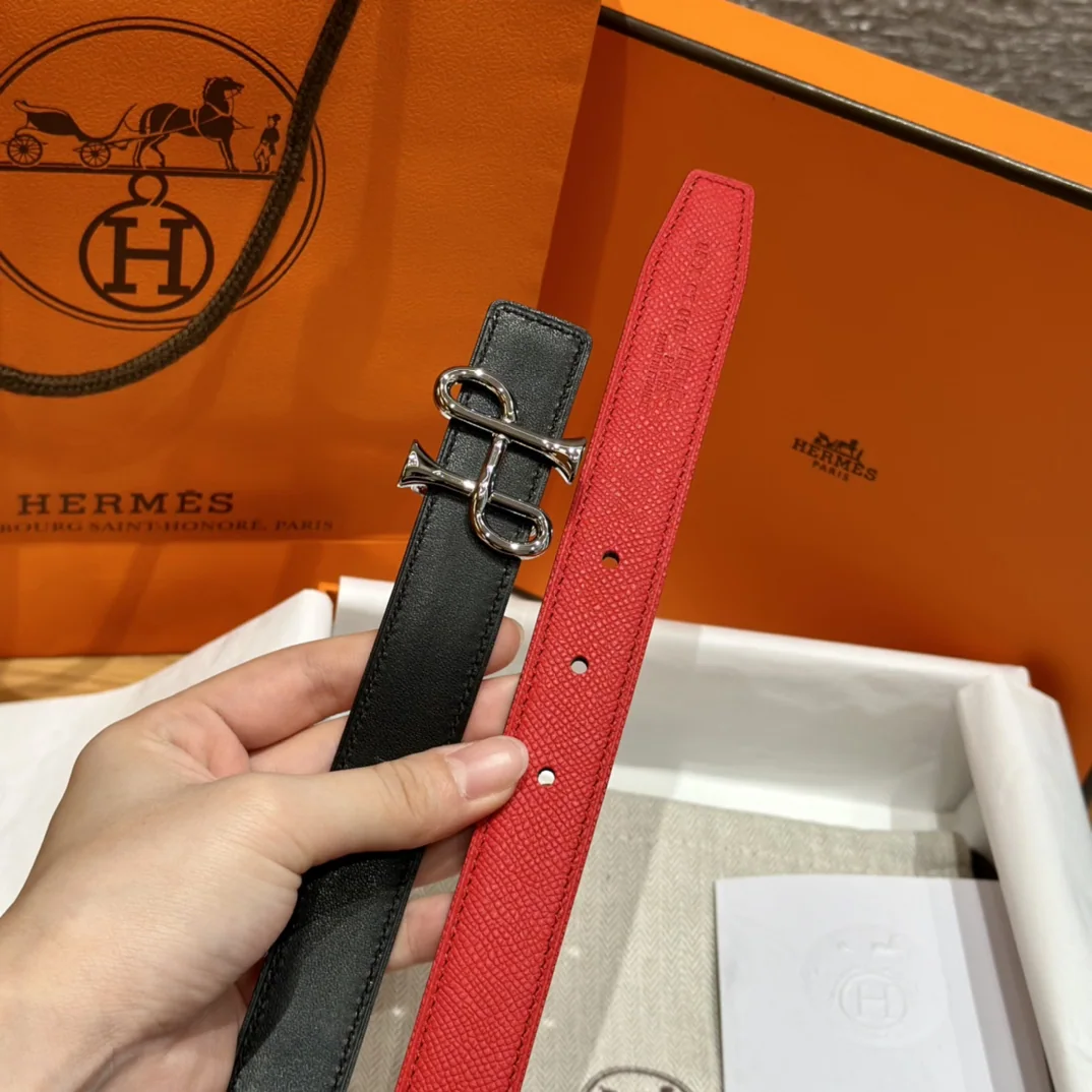 에르메스 H 버클 스위프트 리버시블 가죽 벨트 상세 이미지 8