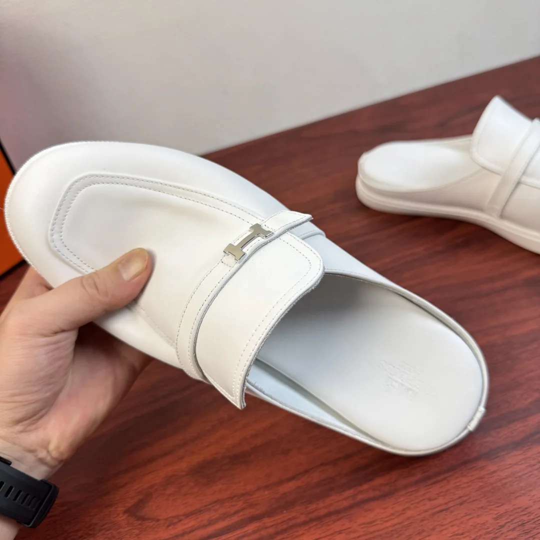 에르메스 믹스 가죽 슬립온 뮬 상세 이미지 5