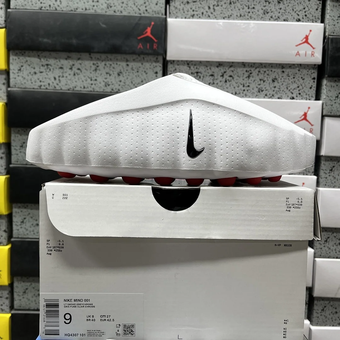 나이키 [KOO] 마인드 001 슬라이드 HQ4307-101 201429 Nike Mind 001 Slide White Speed Red
