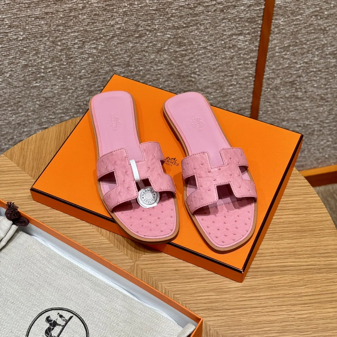 에르메스 오란 타조 가죽 샌달 상세 이미지 6