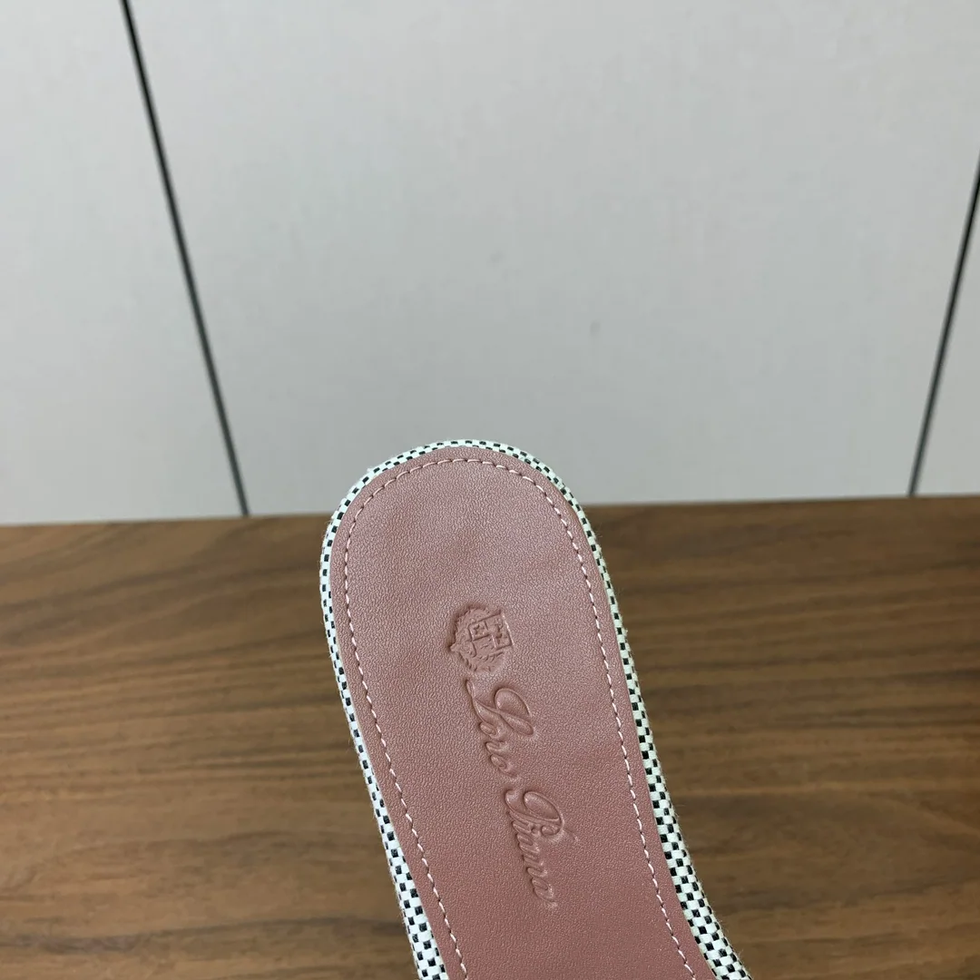 로로피아나 컬러 블록 플랫 샌들 상세 이미지 7