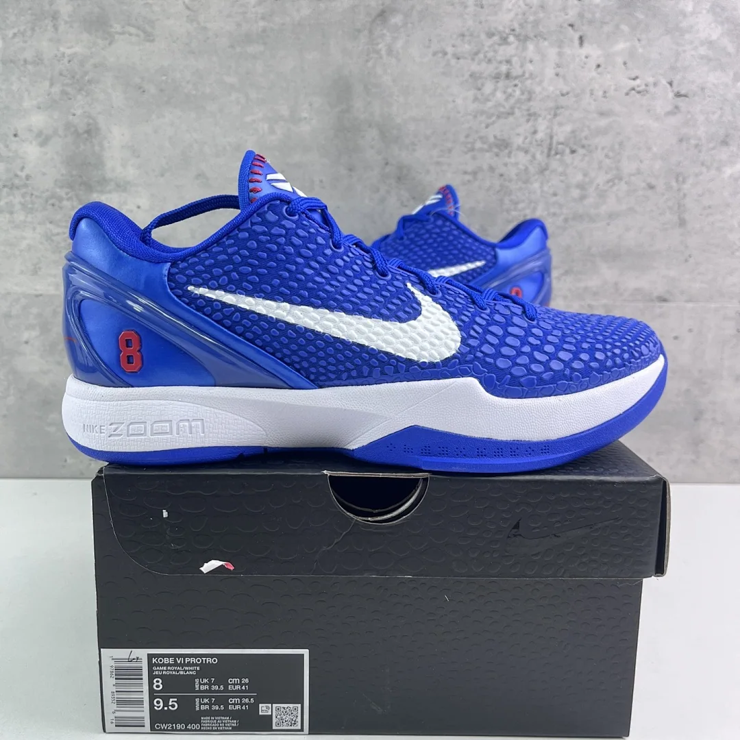 나이키 [GX] 코비 6 프로트로 화이트 블루 CW2190-400 201376 Nike Kobe 6 Protro Dodgers ZK6