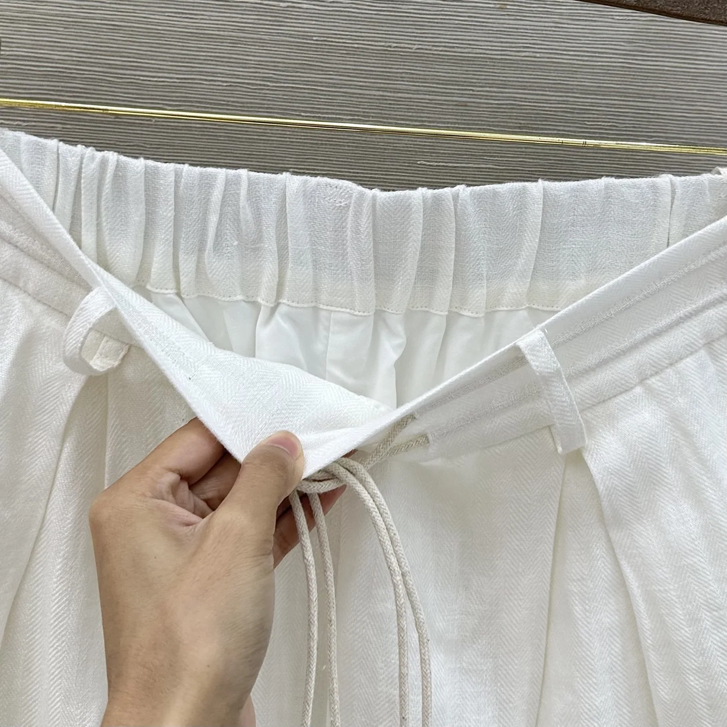 로로피아나 린넨 트라우저 여성 바지 상세 이미지 4