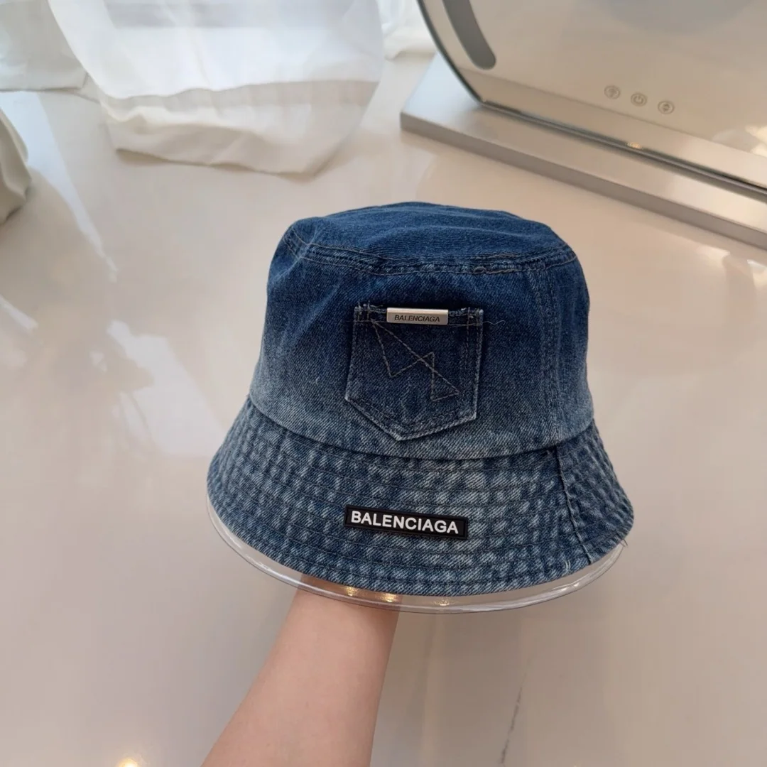 발렌시아가 데님 포켓 버킷햇 모자 상세 이미지 3