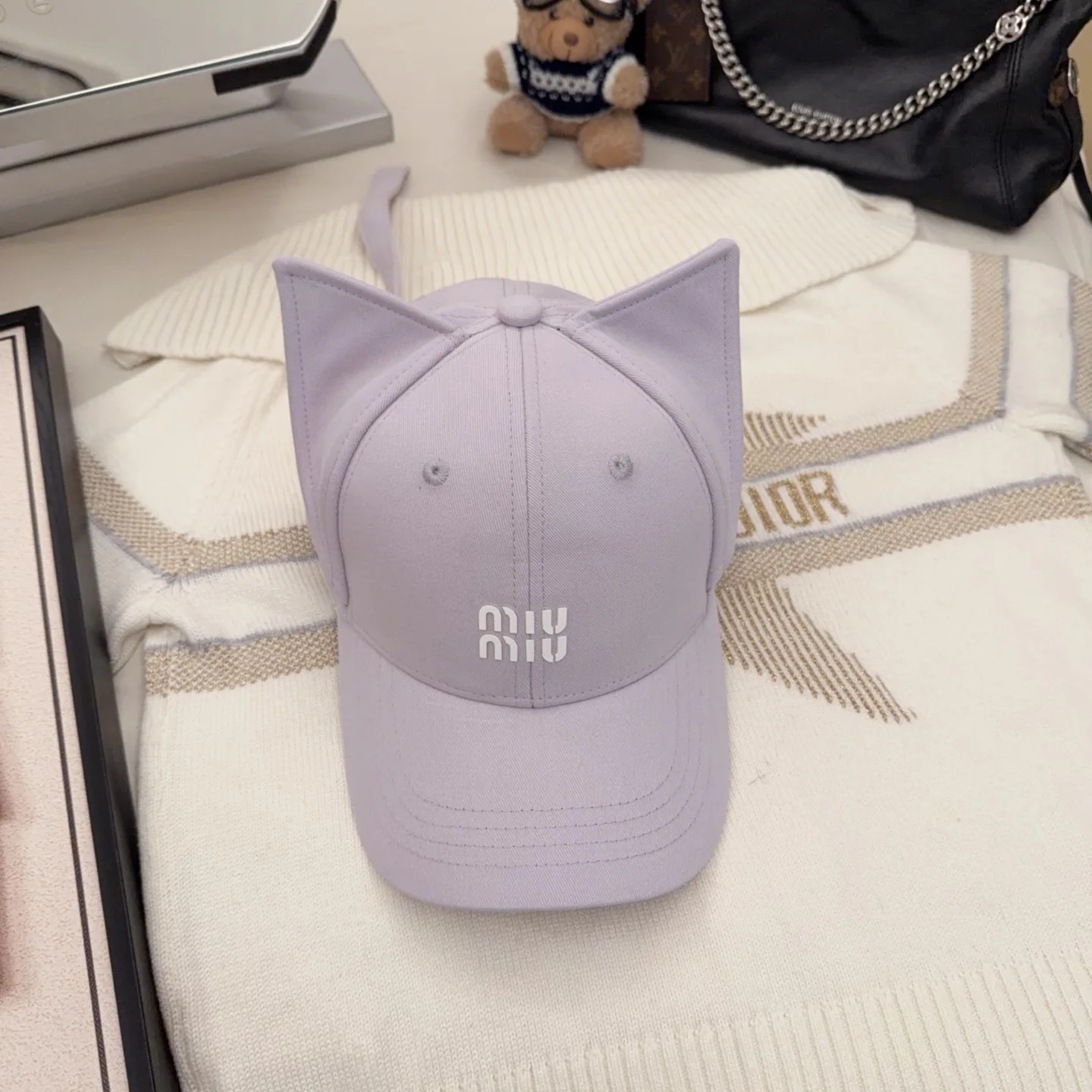 미우미우 모자 80843 Miu Miu Cap 상세 이미지 1