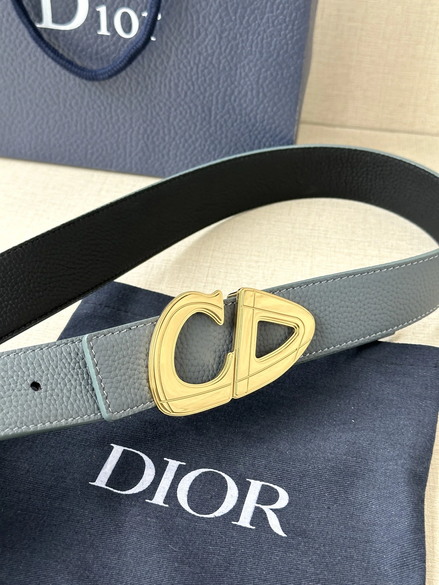 디올 CD 30 로고 스테인리스 스틸 벨트 상세 이미지 2