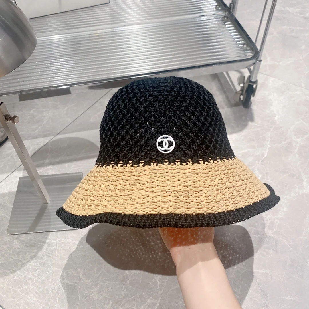 샤넬 스트로 버킷 햇 모자 상세 이미지 6