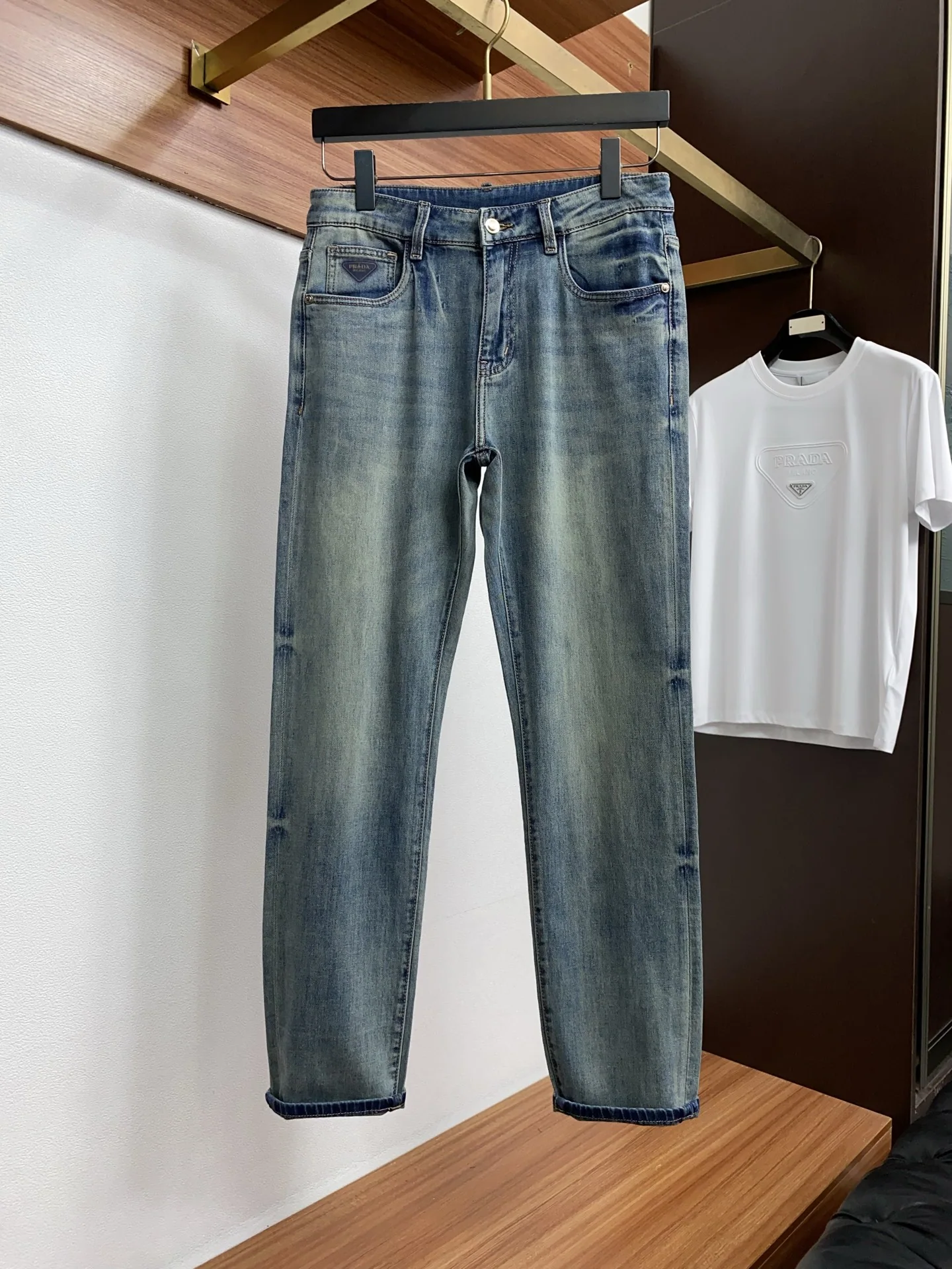 프라다 수입 데님 남성 바지 상세 이미지 2