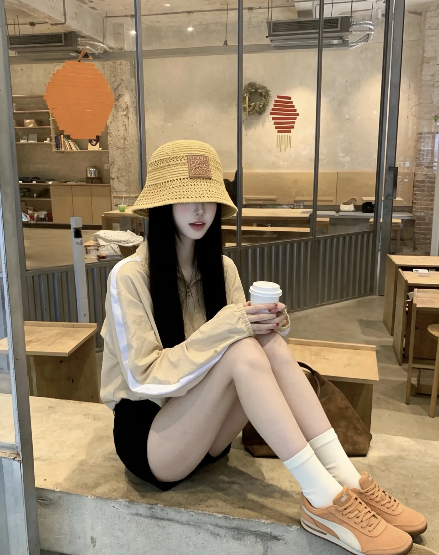 로에베 밀짚 어부 모자 상세 이미지 8