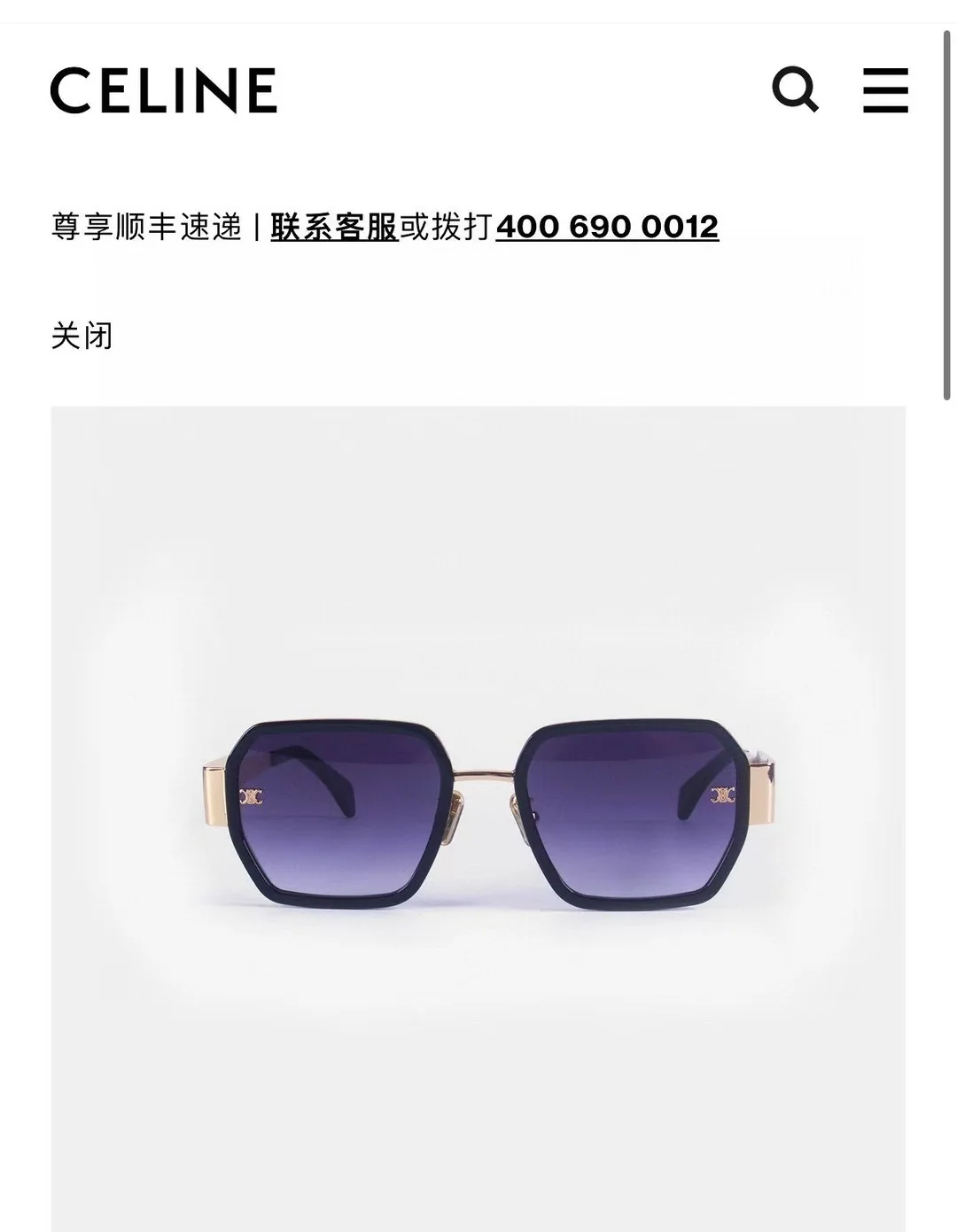 셀린느 선글라스 73680 Celine Sunglasses 상세 이미지 2
