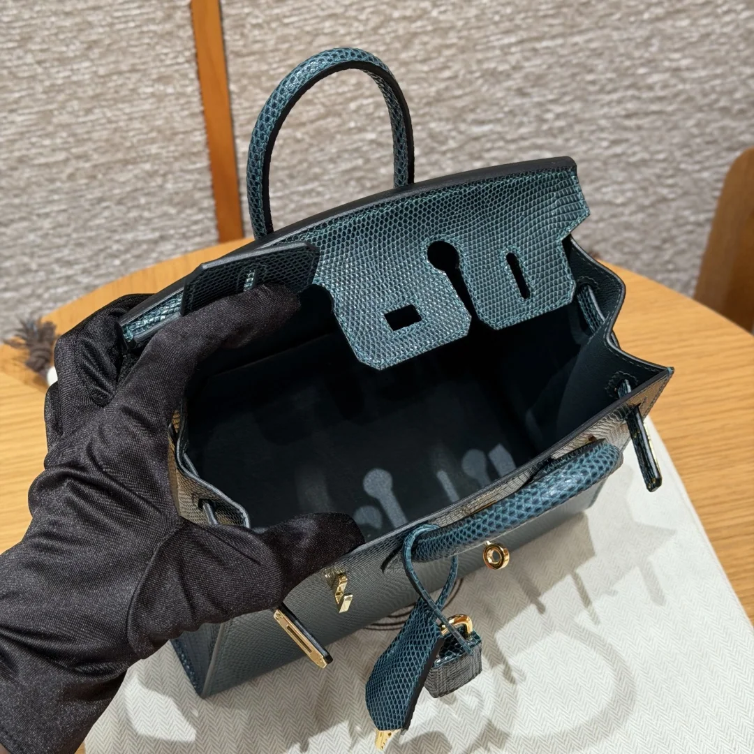 에르메스 버킨 20 도마뱀 가죽 가방 상세 이미지 6