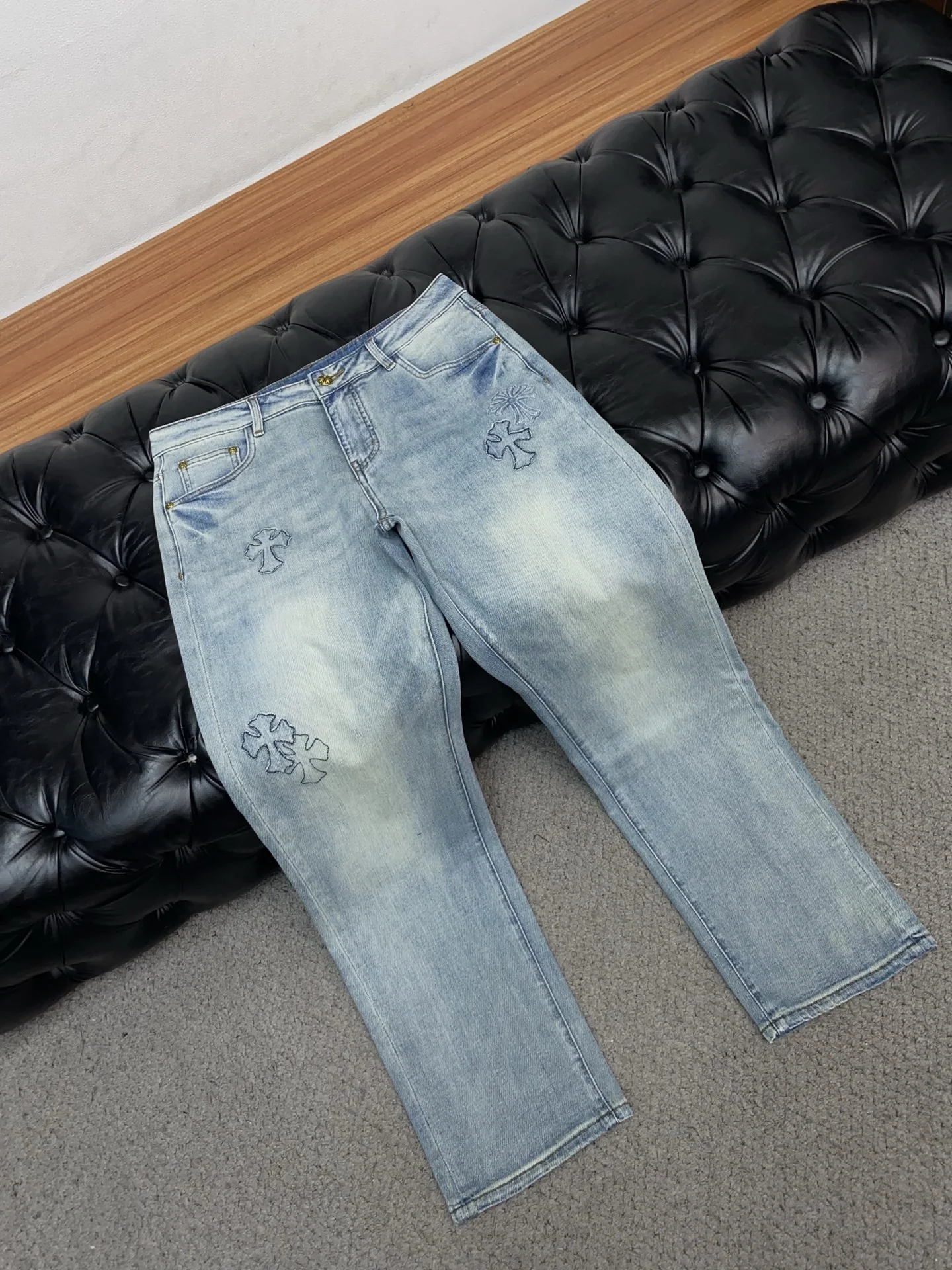 크롬하츠 맞춤 제작 고탄력 청바지 상세 이미지 6