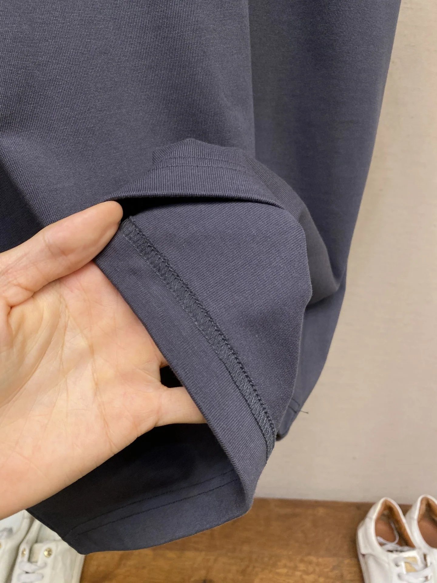 마르지엘라 로고 자수 코튼 반팔 티셔츠 상세 이미지 7