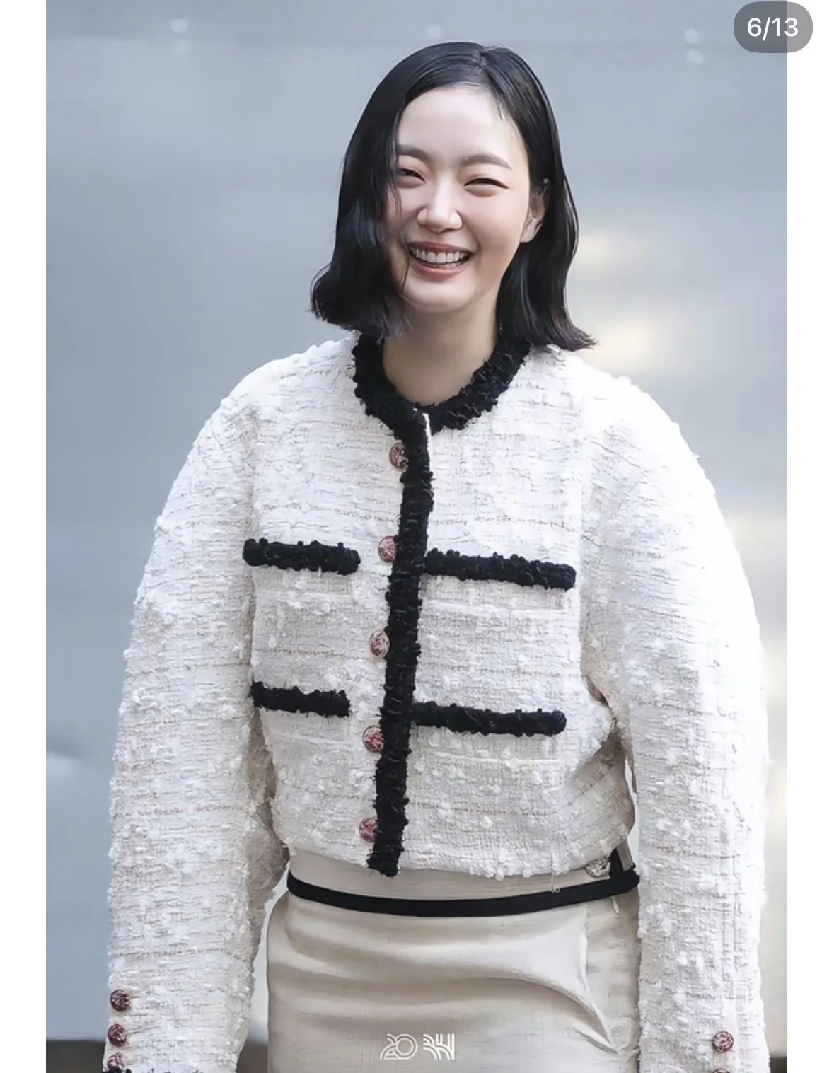 샤넬 연핑크 트위드 남성 자켓 상세 이미지 9