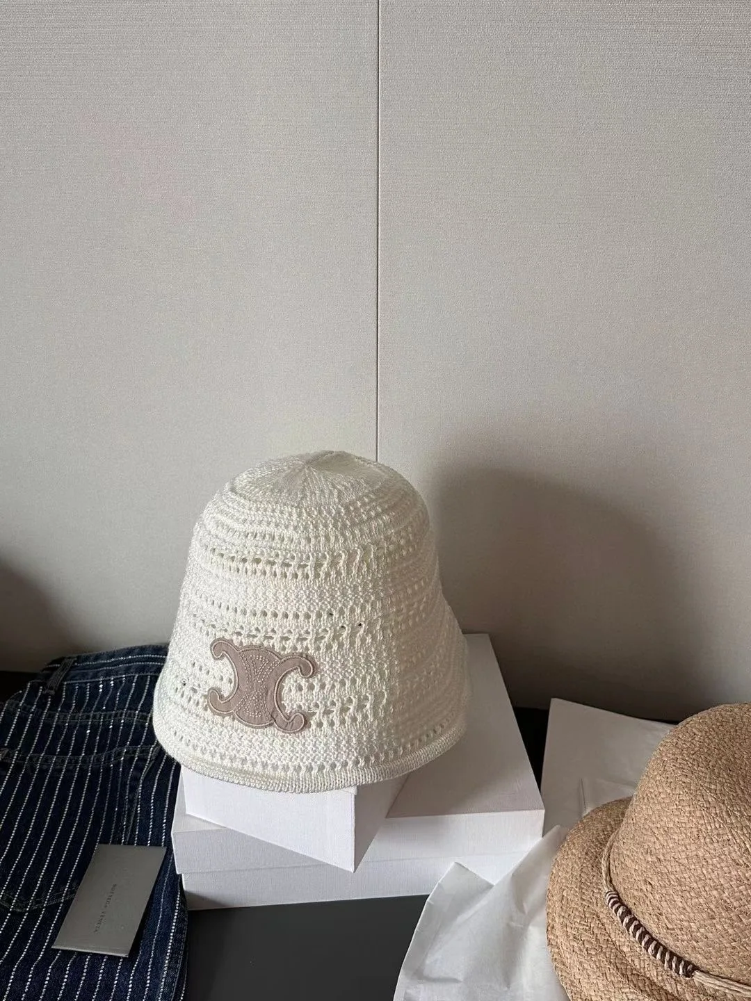 셀린느 시스루 메시 피셔맨 햇 상세 이미지 6
