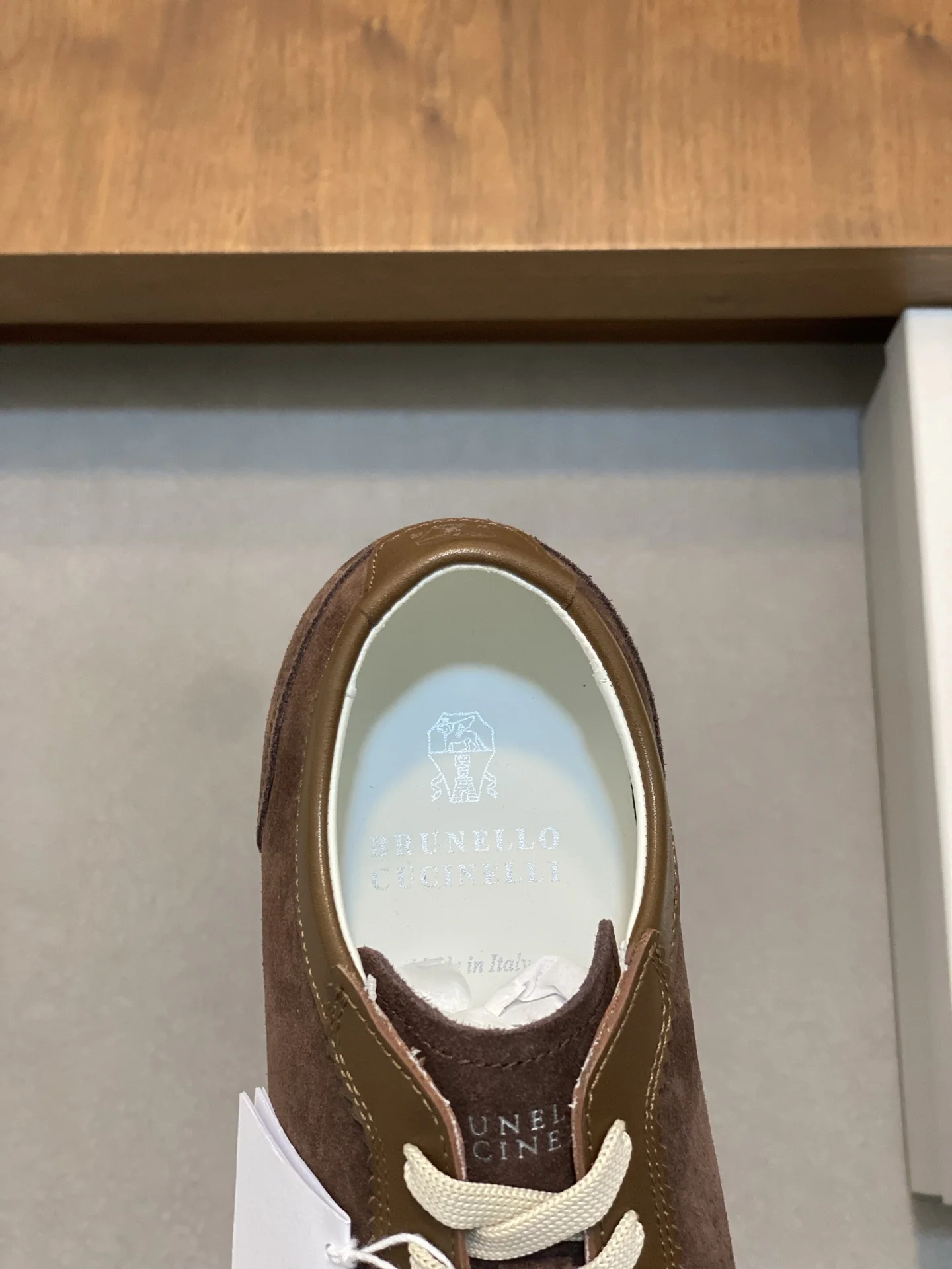 브루넬로쿠치넬리 워시드 스웨이드 러버솔 신발 상세 이미지 7