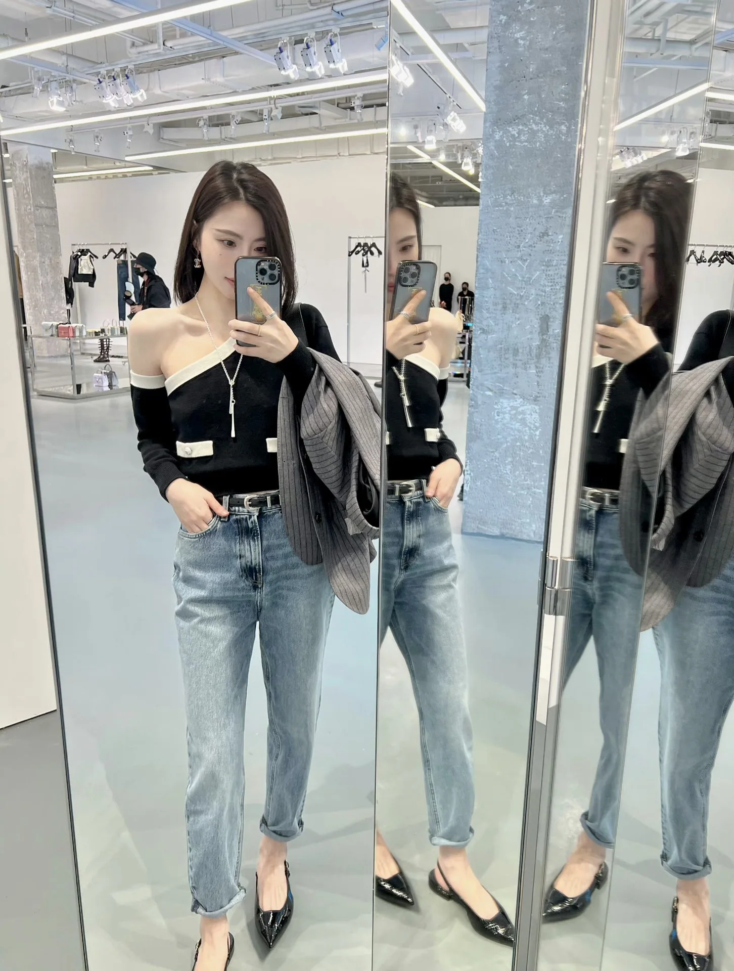 에르메스 스터드 스털링 실버 목걸이 상세 이미지 7