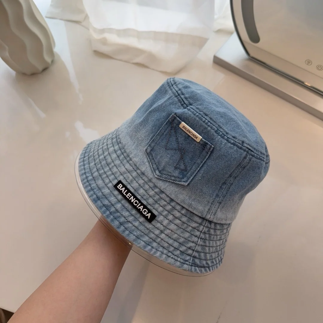 발렌시아가 데님 포켓 버킷햇 모자 상세 이미지 4