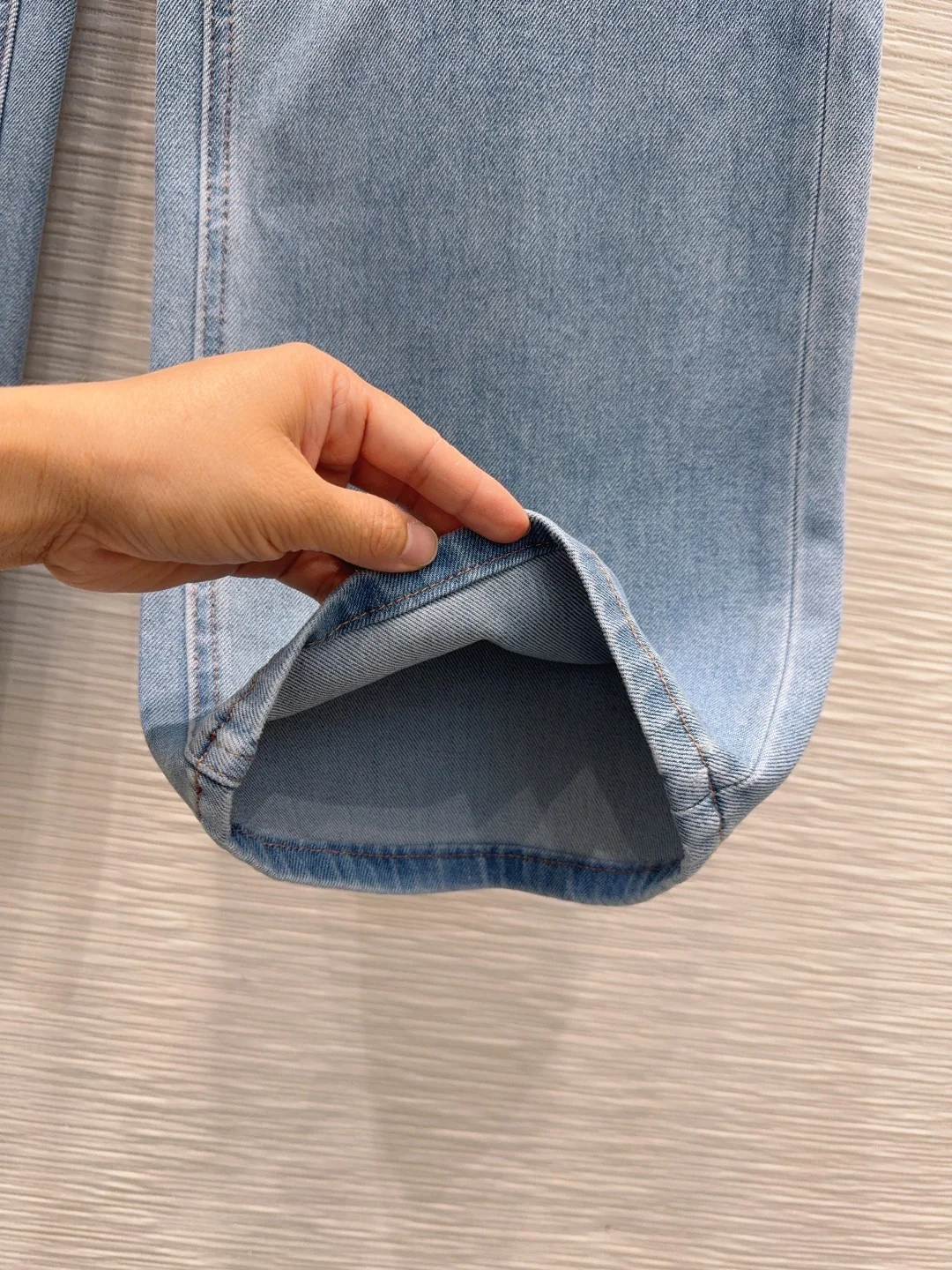 톰브라운 여성 입체 재단 슬림 바지 상세 이미지 5