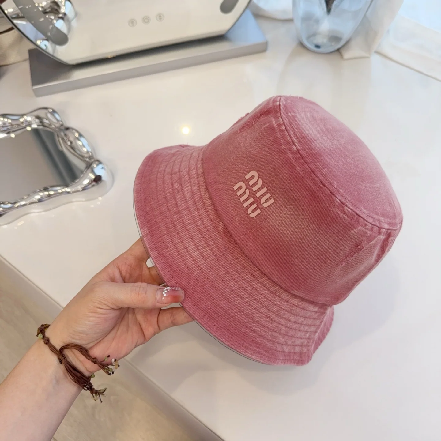 미우미우 모자 80897 Miu Miu Cap 상세 이미지 4