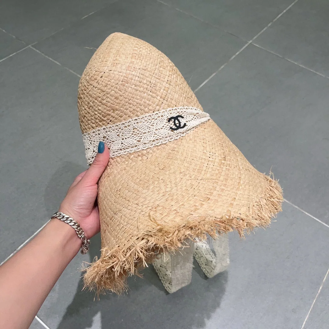 샤넬 라피아 밀짚 접이식 모자 상세 이미지 9