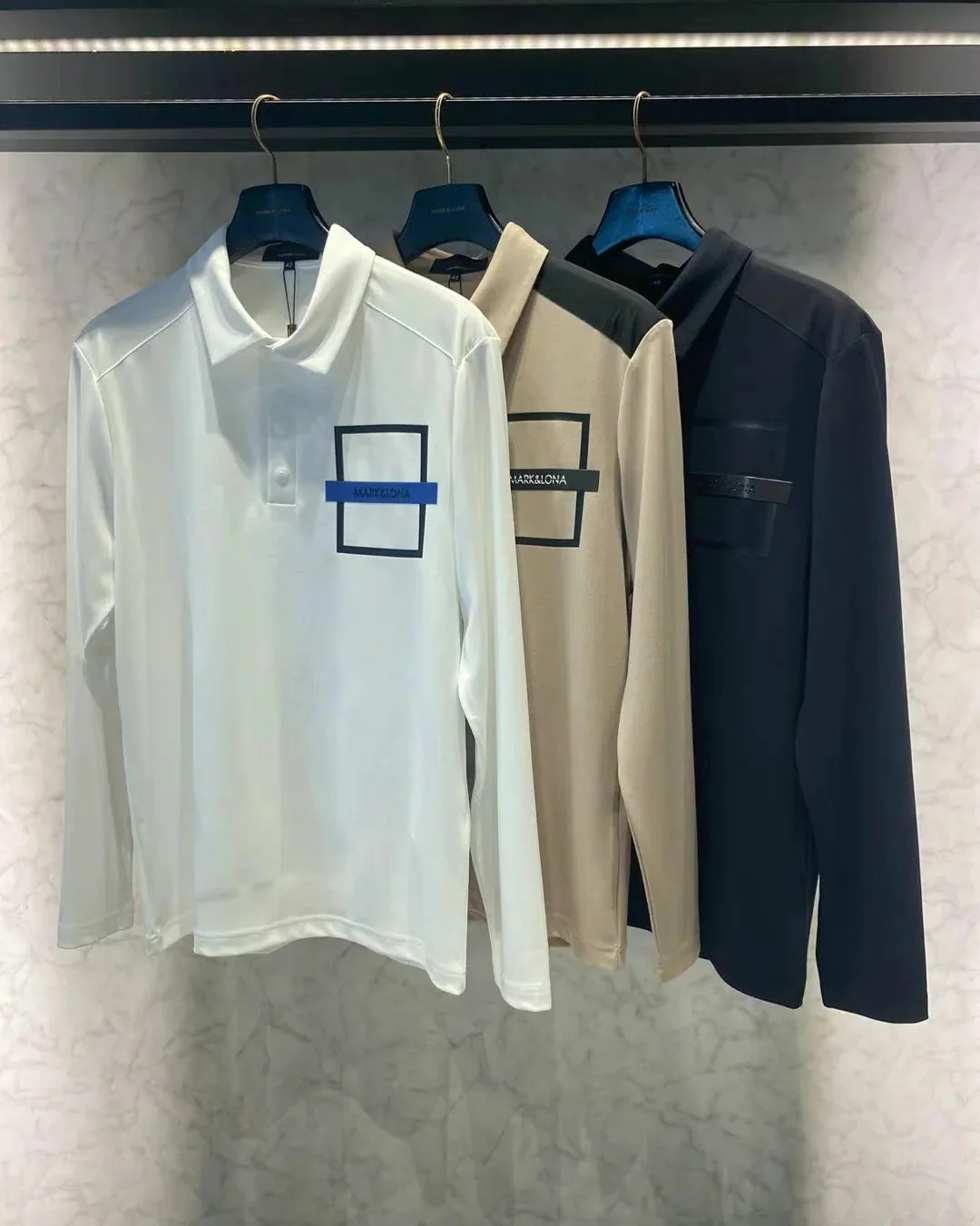 마크앤로나 남성 긴소매 골프 티셔츠 153878
