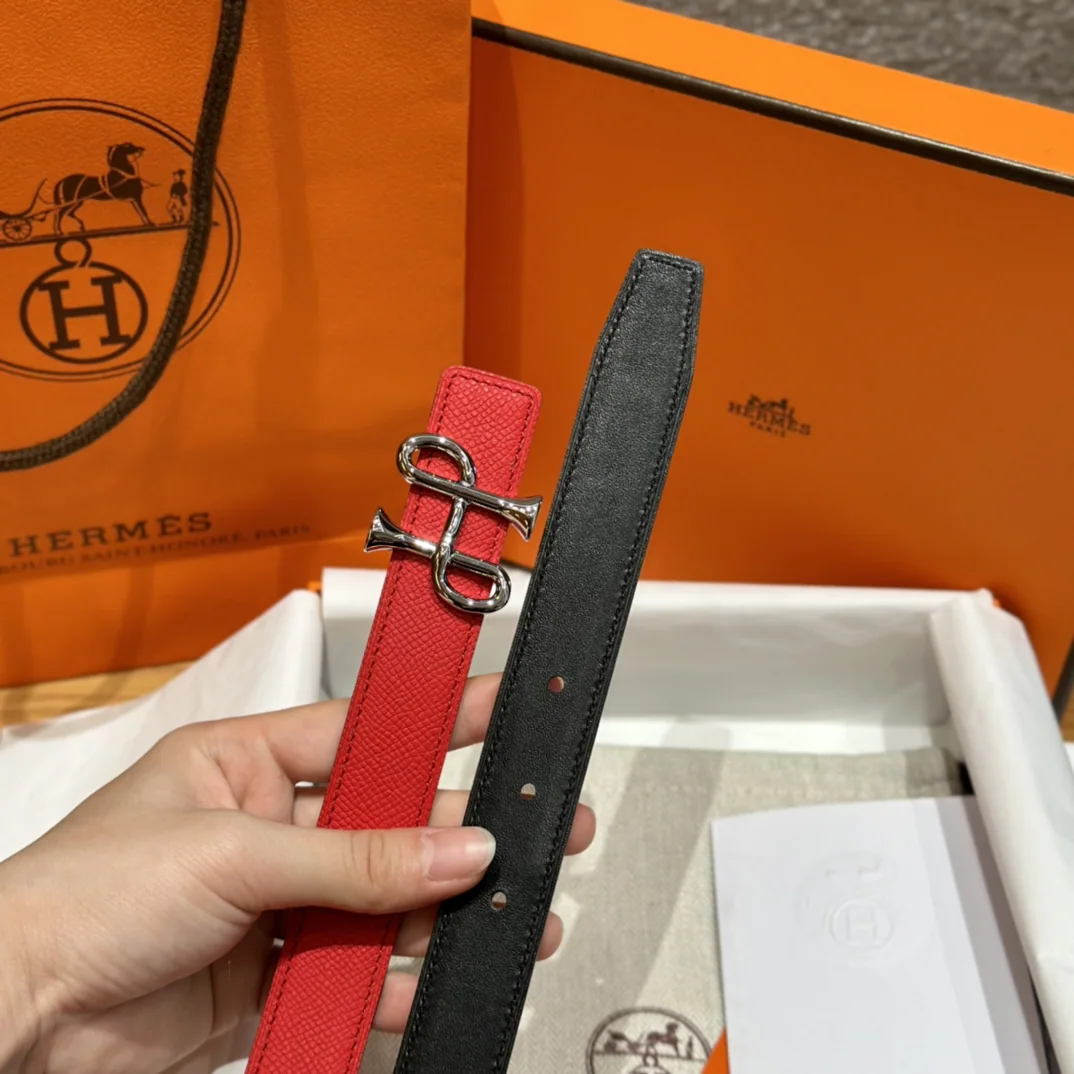 에르메스 H 버클 스위프트 리버시블 가죽 벨트 상세 이미지 4