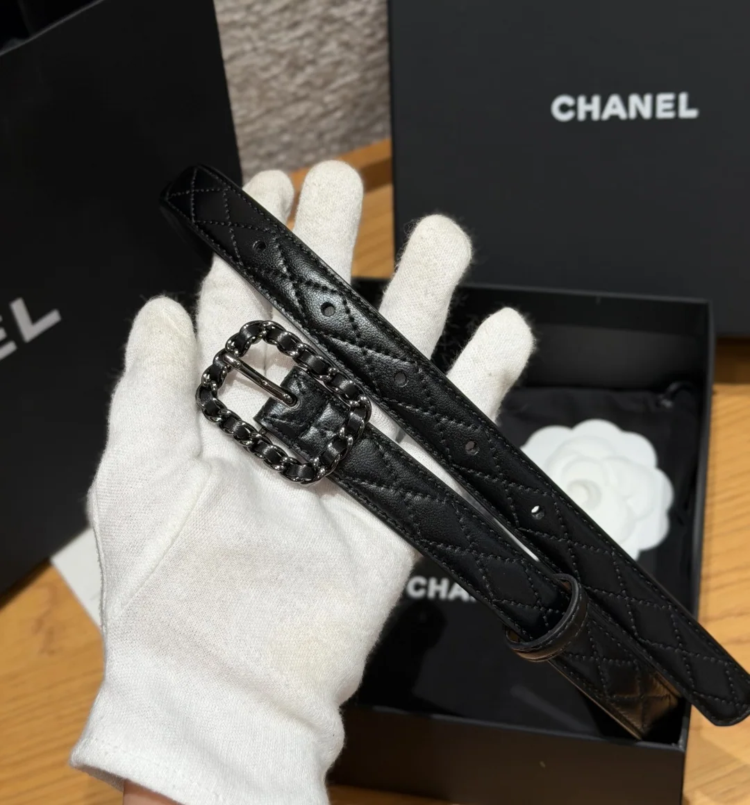 샤넬 퀼팅 램스킨 벨트 20mm 상세 이미지 7