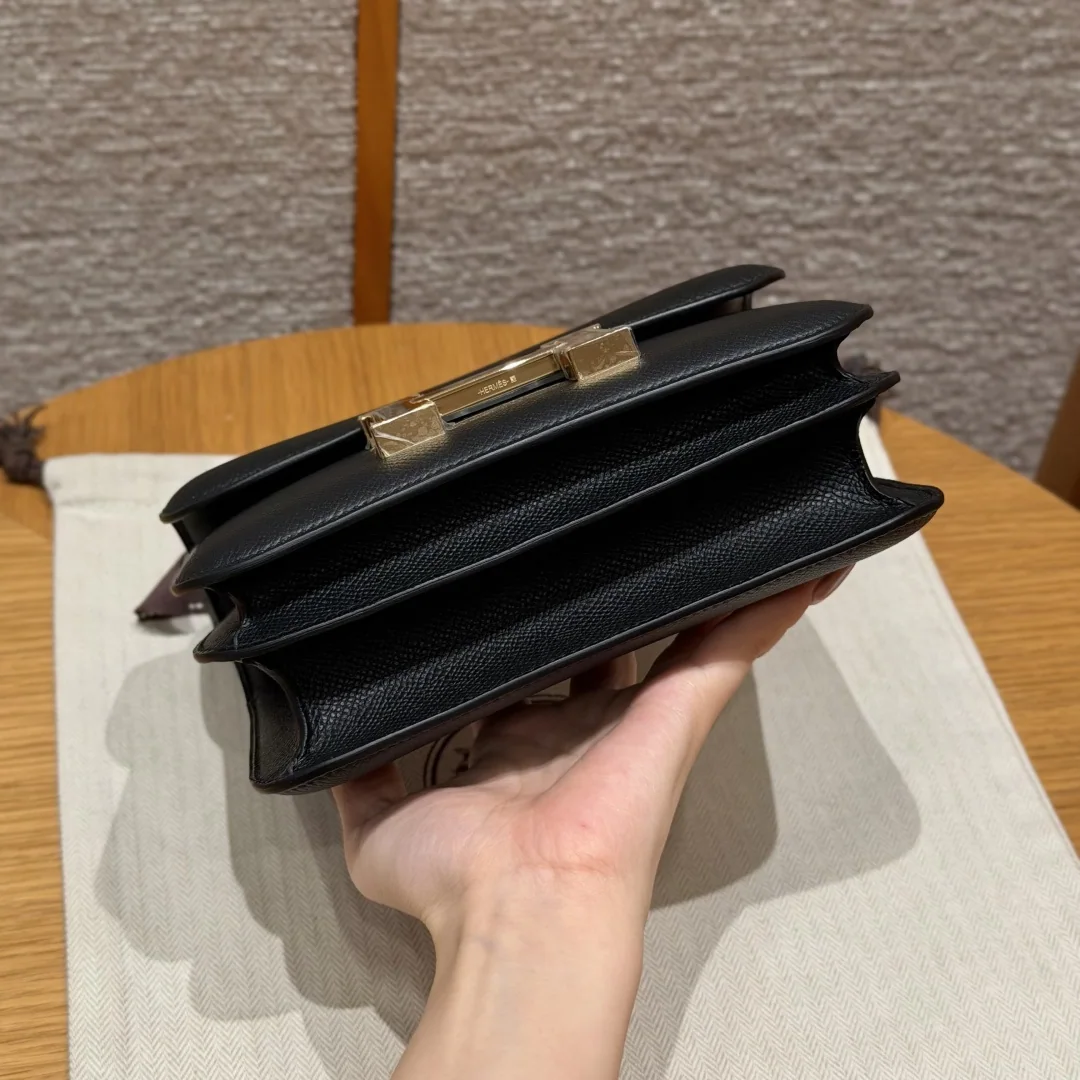 에르메스 콘스탄스 18 cm 블랙 앱송 가죽 가방 상세 이미지 5