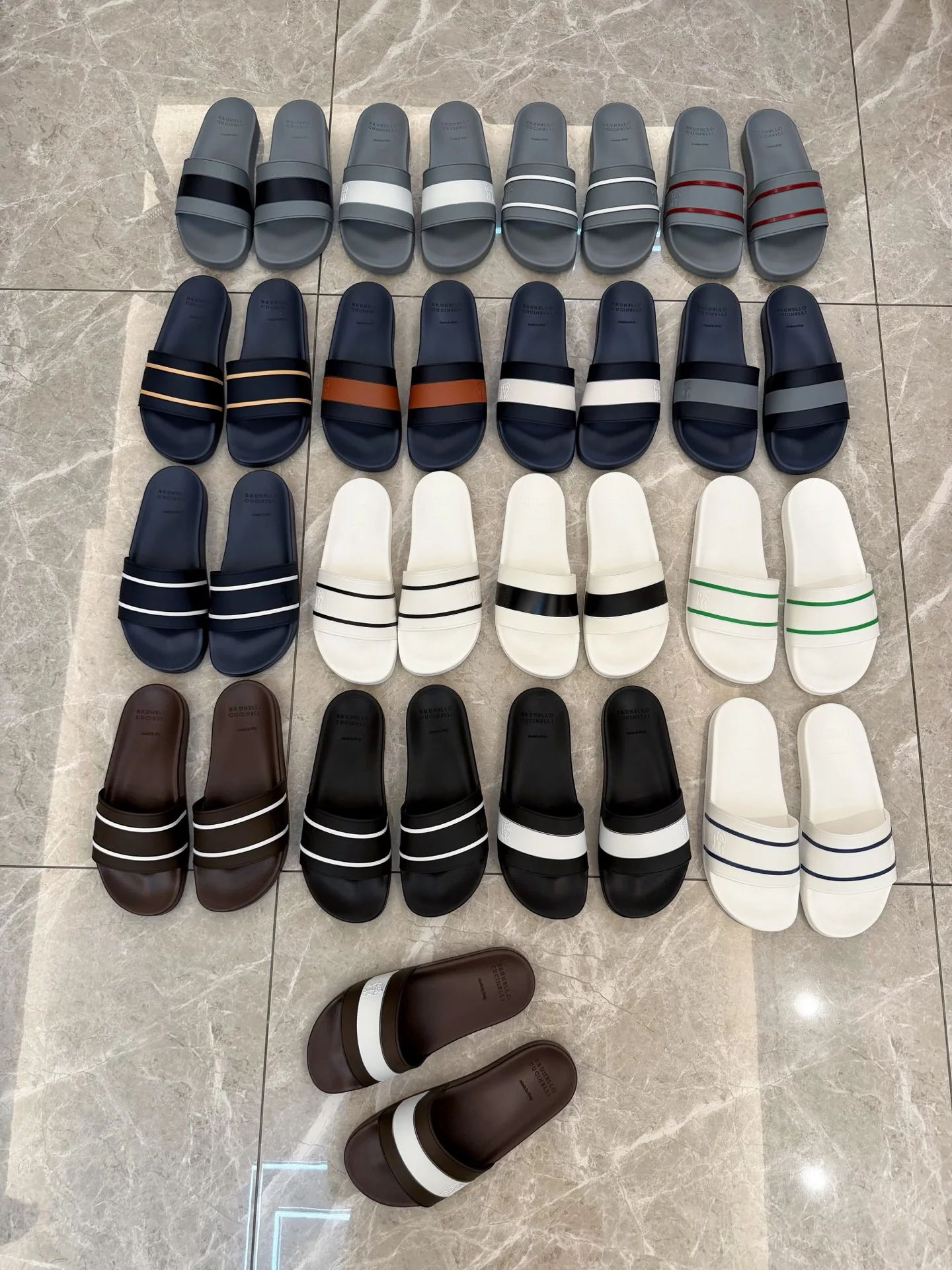 브루넬로쿠치넬리 남성용 캐주얼 슬리퍼 상세 이미지 8