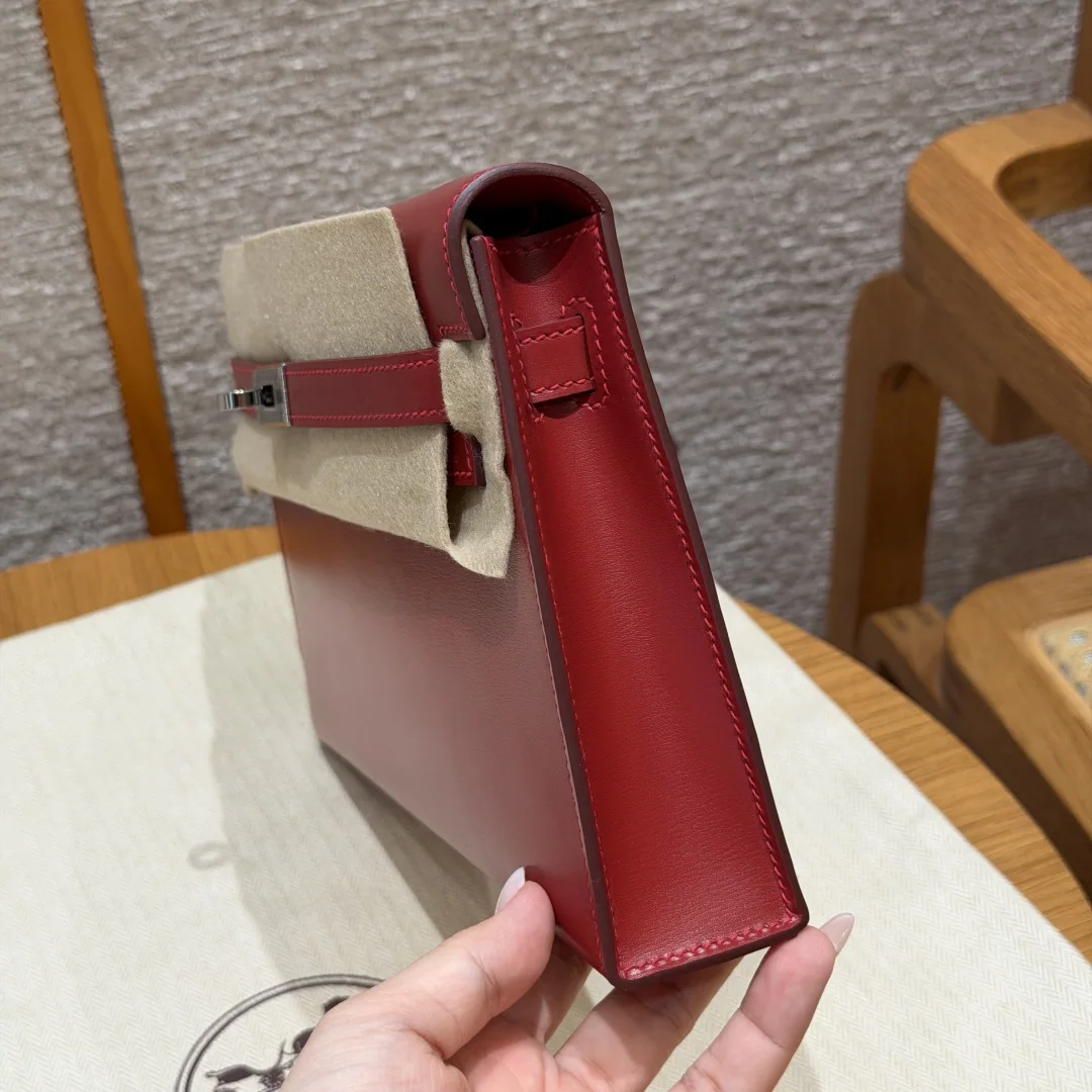 에르메스 켈리 엘란 칠리 레드 가죽 가방 상세 이미지 6