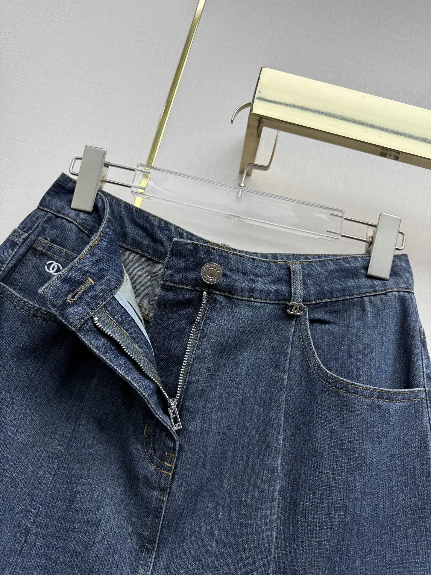 샤넬 데님 피쉬테일 스커트 상세 이미지 4