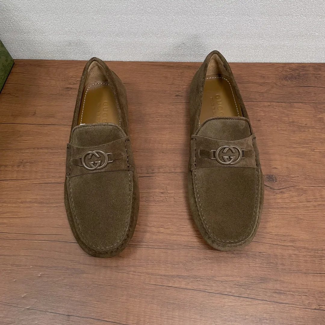 구찌 호스빗 스웨이드 남성 슬립온 신발 상세 이미지 2