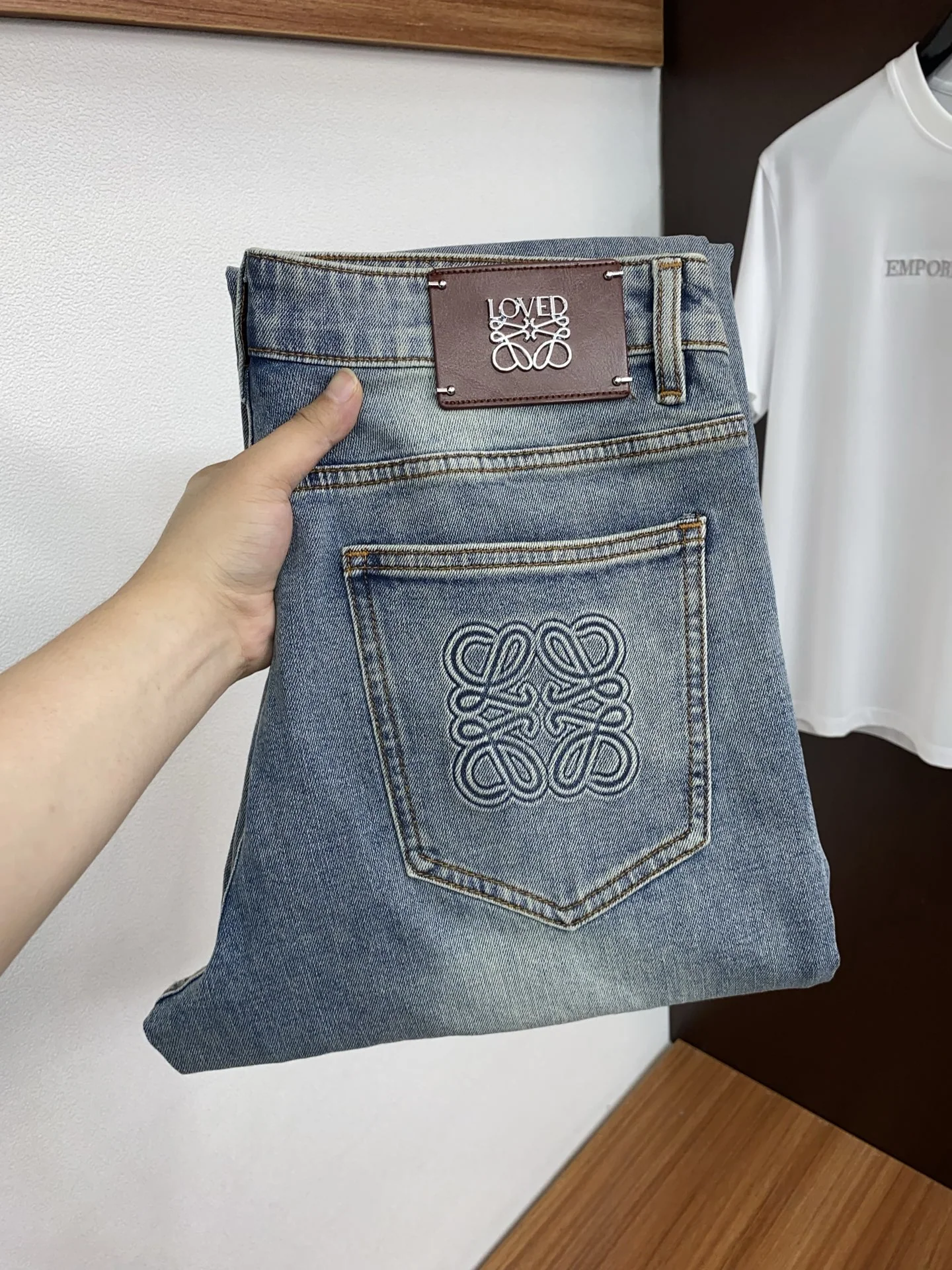 로에베 데님 남성 바지 151395