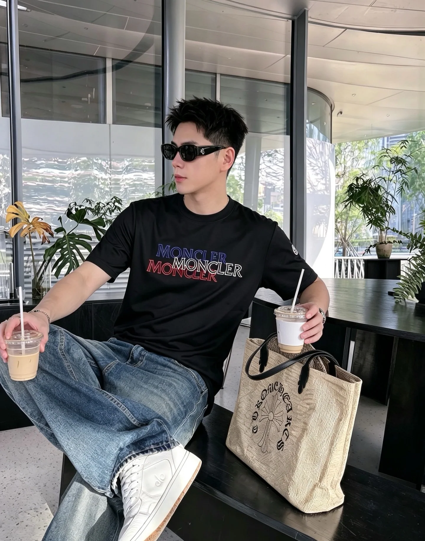 몽클레어 크루넥 반팔 티셔츠 상세 이미지 7