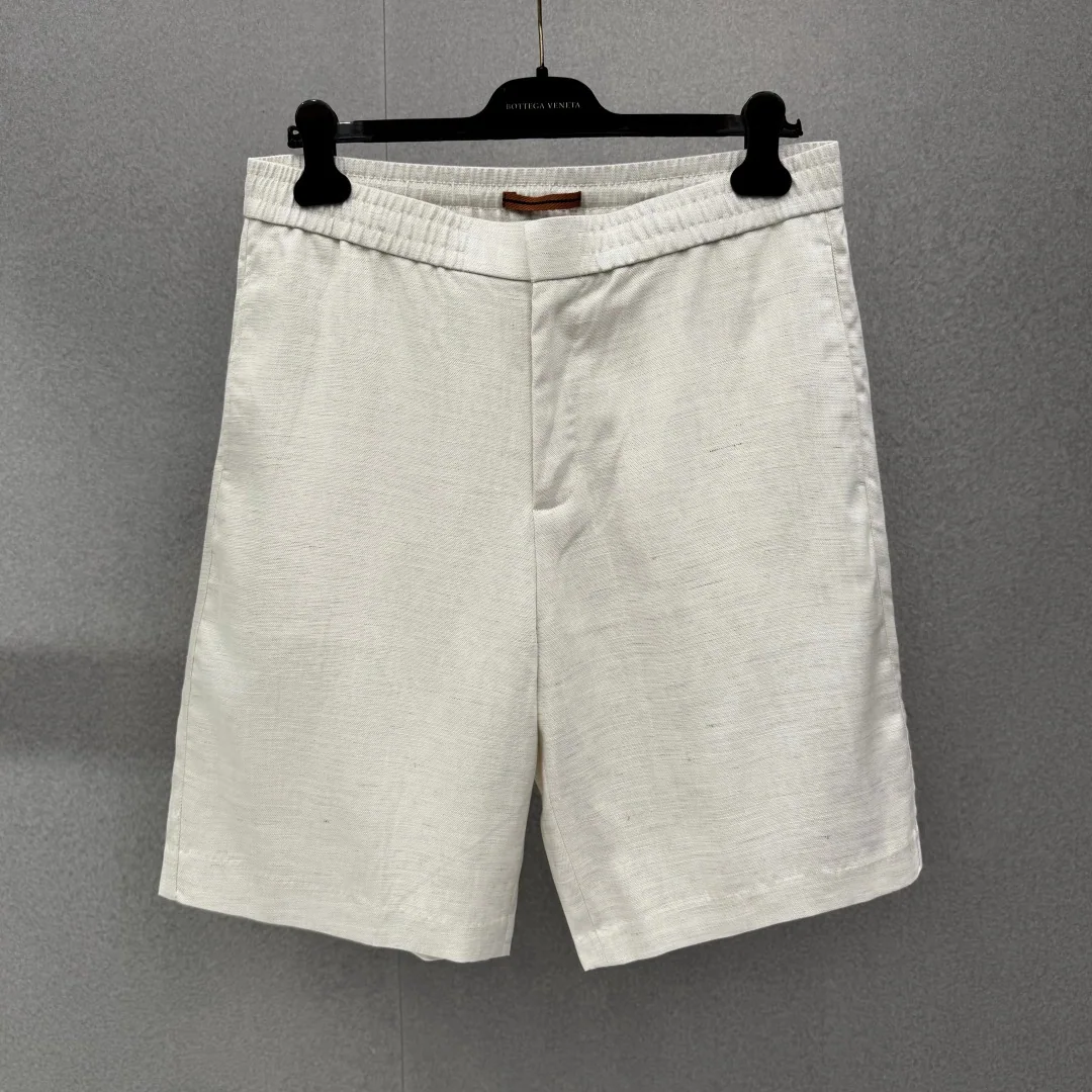 제냐 오아시 리노 린넨 스트레이트핏 남성 반바지 상세 이미지 1