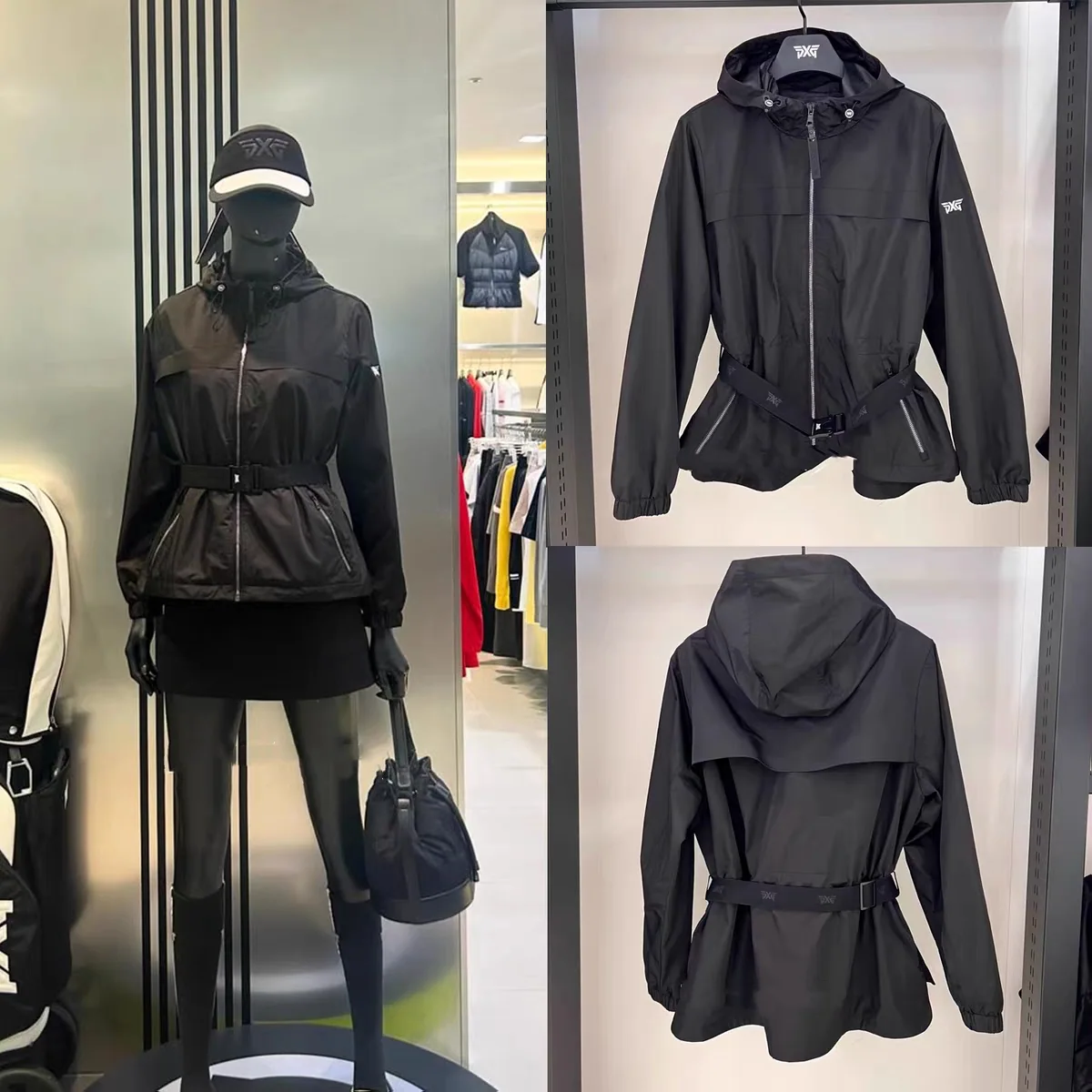 PXG 여성 슬림 허리 방풍 재킷 상세 이미지 1