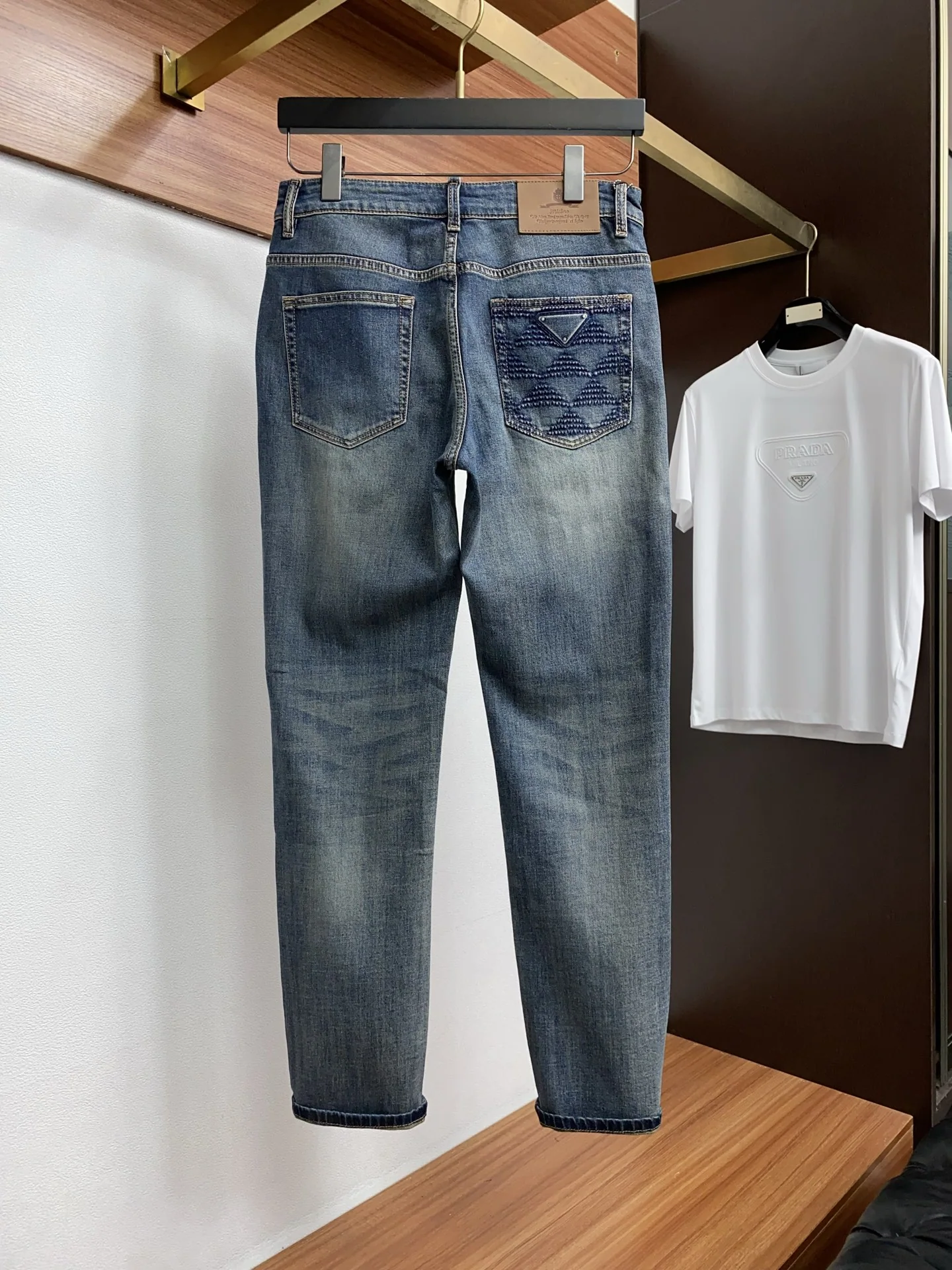 프라다 남성 데님 바지 상세 이미지 8