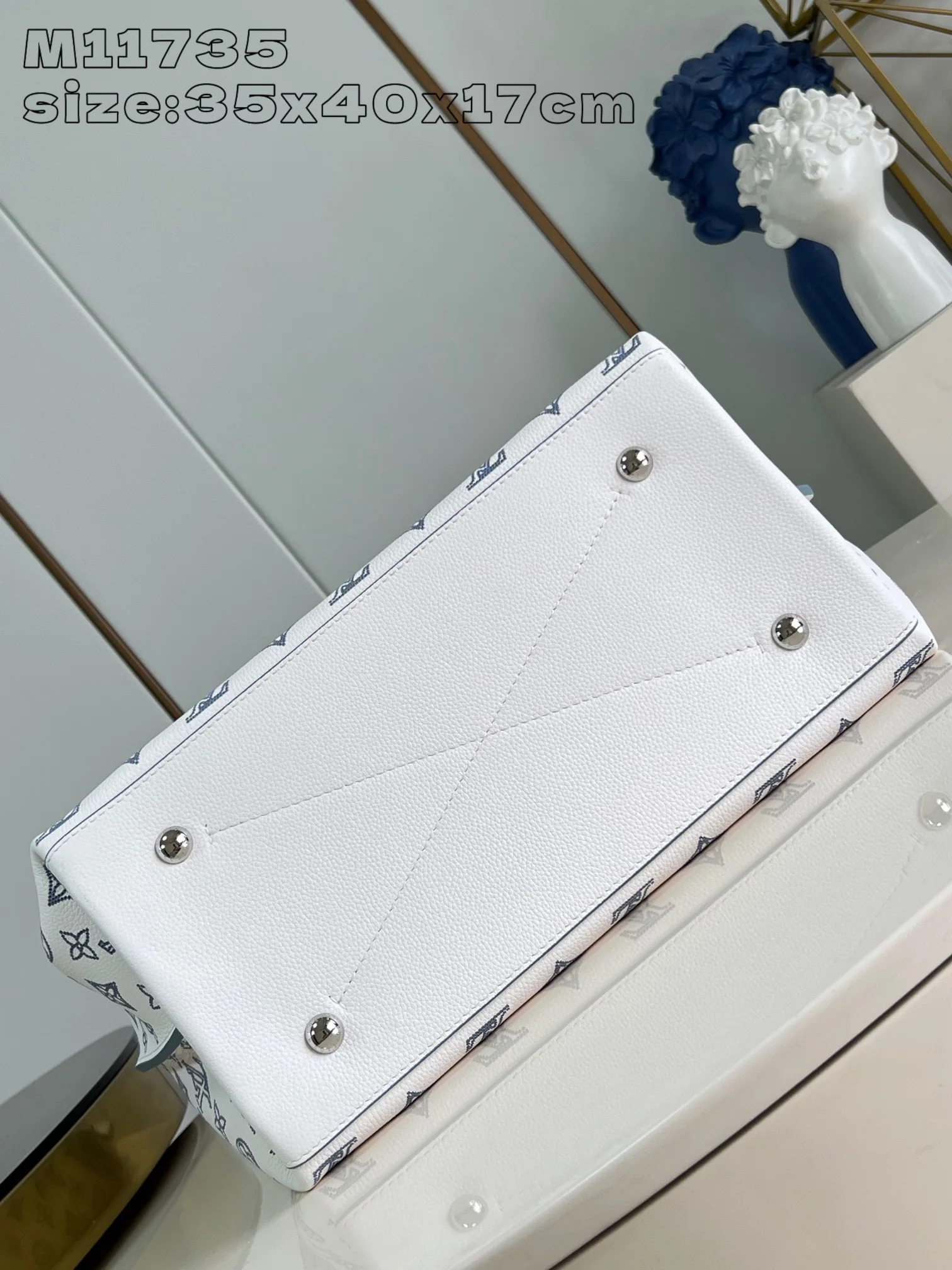 루이비통 퓨어 화이트 실크스크린 카멜 가방 M11735 상세 이미지 5