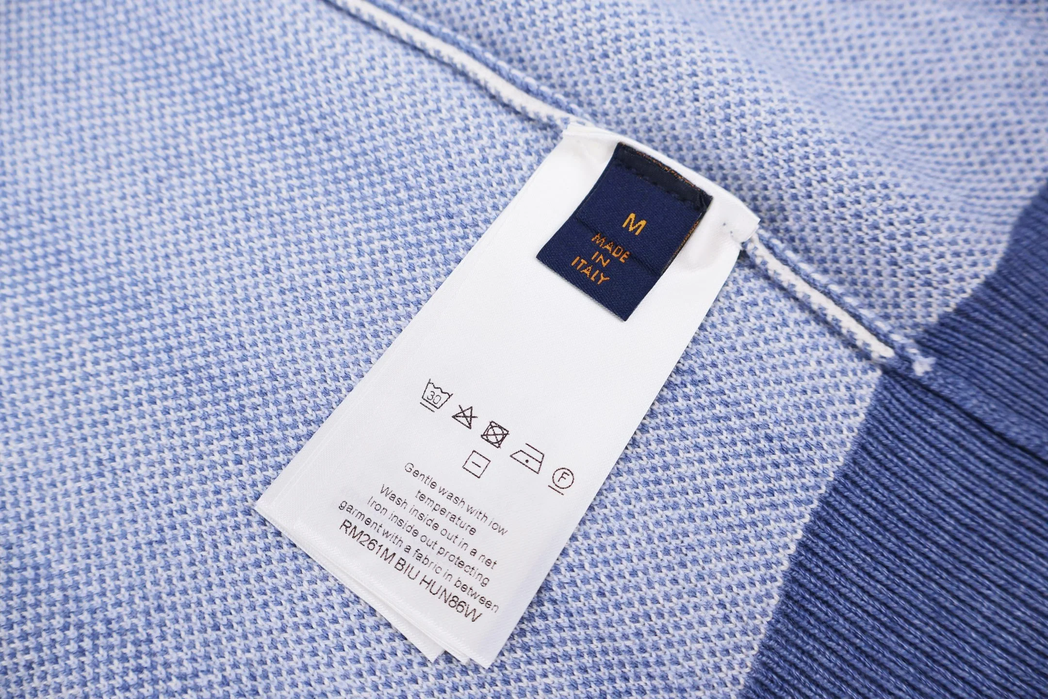 루이비통 스트라이프 자카드 울 남성 가디건 상세 이미지 9