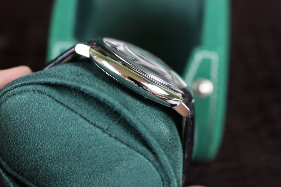 까르띠에 발롱블루 42MM2824 오토매틱 무브먼트 다이아 사파이어 글라스 블루 화이트 스틸밴드 레플리카 42540 Cartier 상세 이미지 5