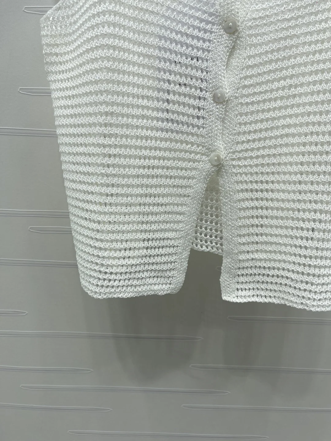 샤넬 여성 메시 반팔 티셔츠 상세 이미지 5