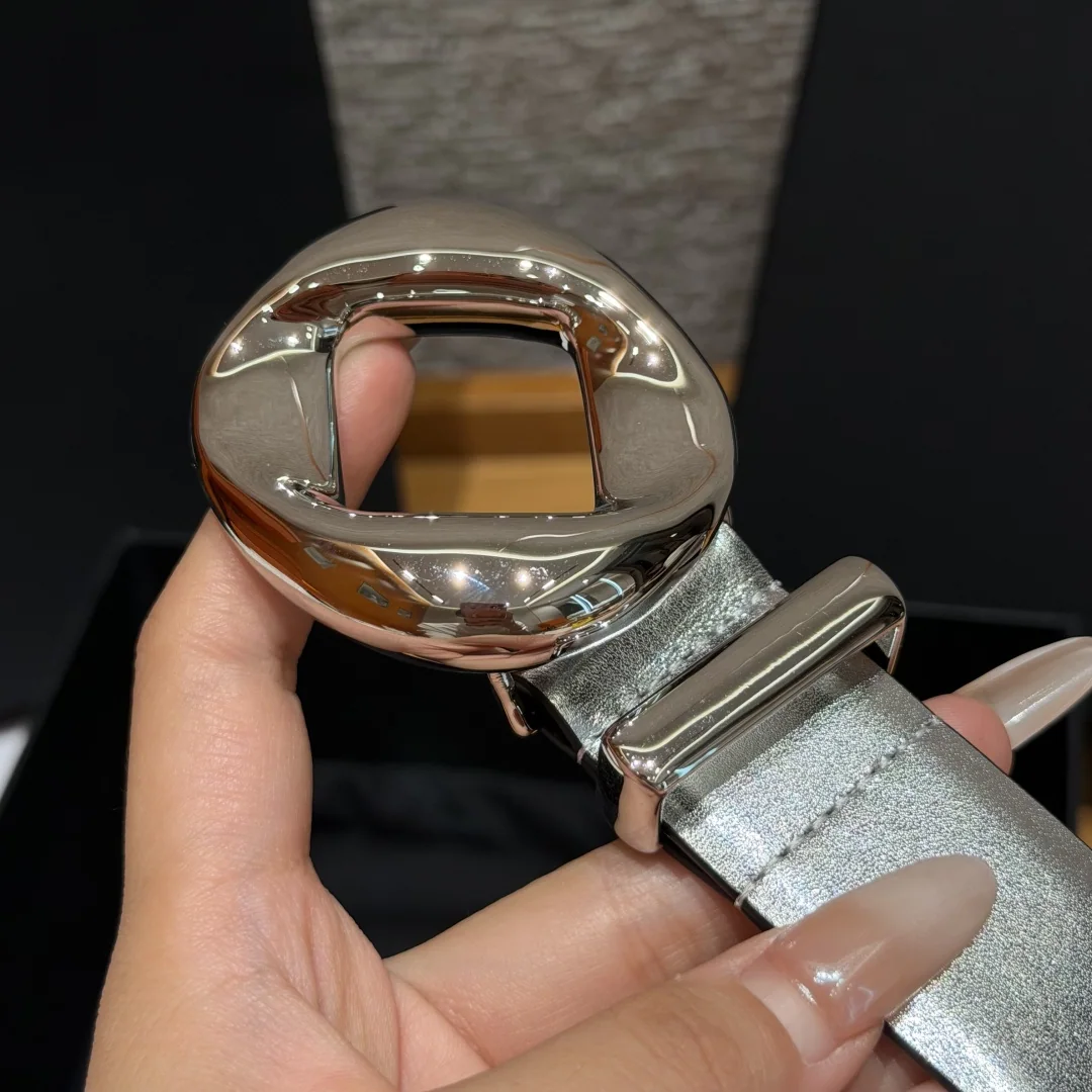 샤넬 가죽 더블 C 로고 벨트 30mm 상세 이미지 6
