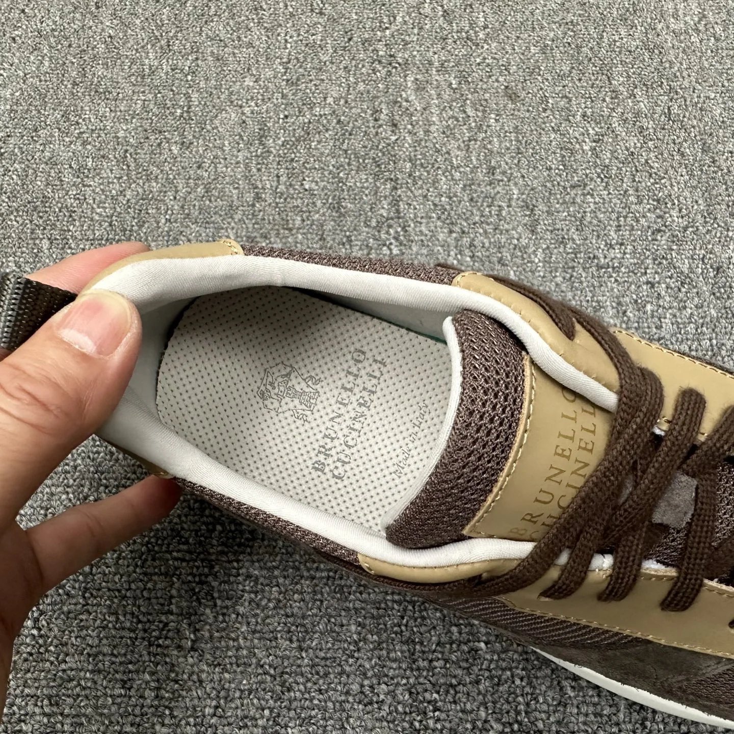 브루넬로쿠치넬리 카시미어 스웨이드 남성 신발 상세 이미지 6